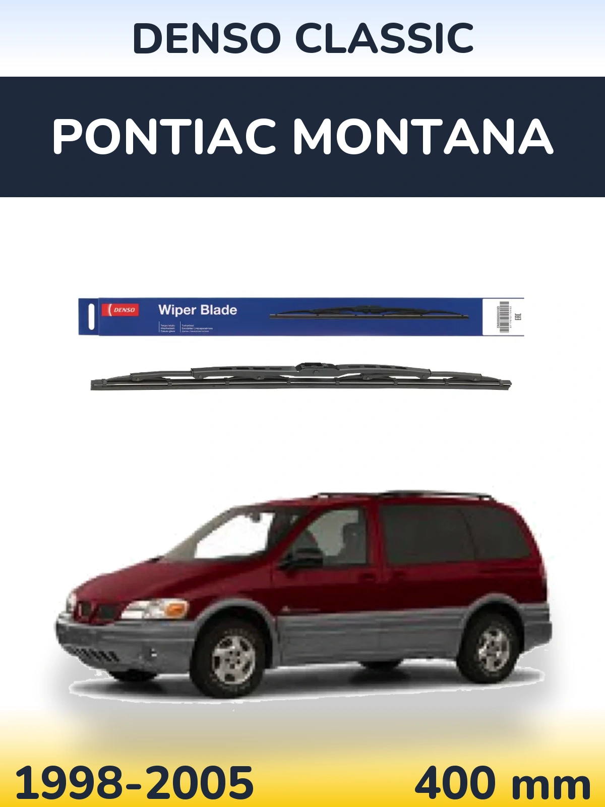 Tylna wycieraczka Denso Classic 400 mm do Pontiac Montana 1998-2005