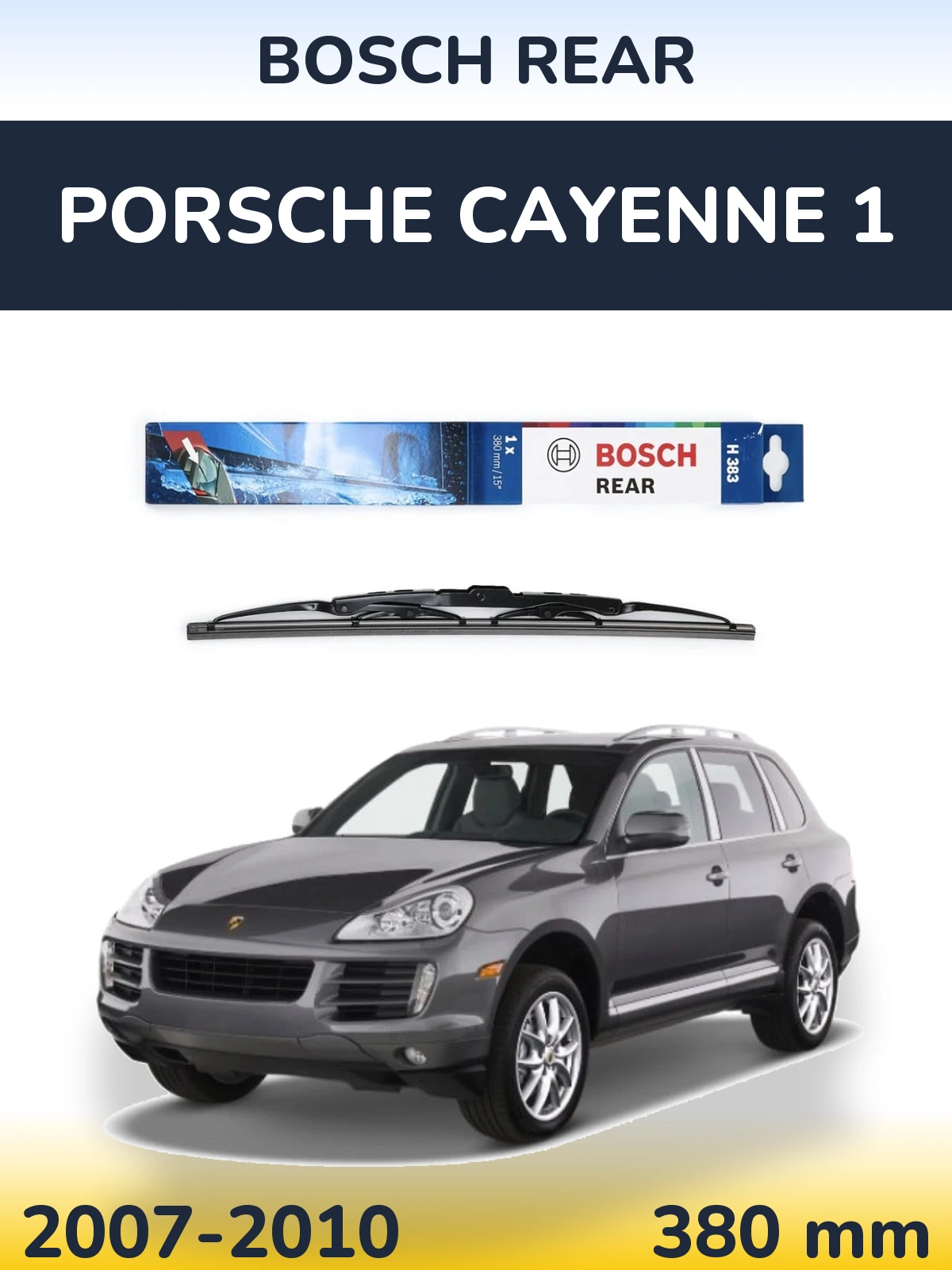 Tylna wycieraczka BOSCH Rear 380 mm do Porsche Cayenne 1 2007-2010