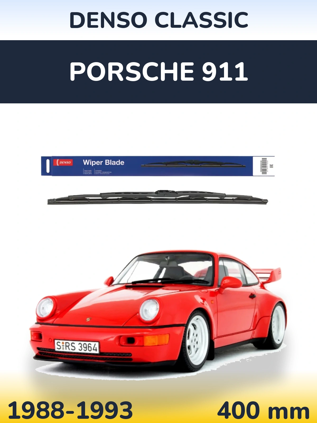 Tylna wycieraczka Denso Classic 400 mm do Porsche 911 1988-1993