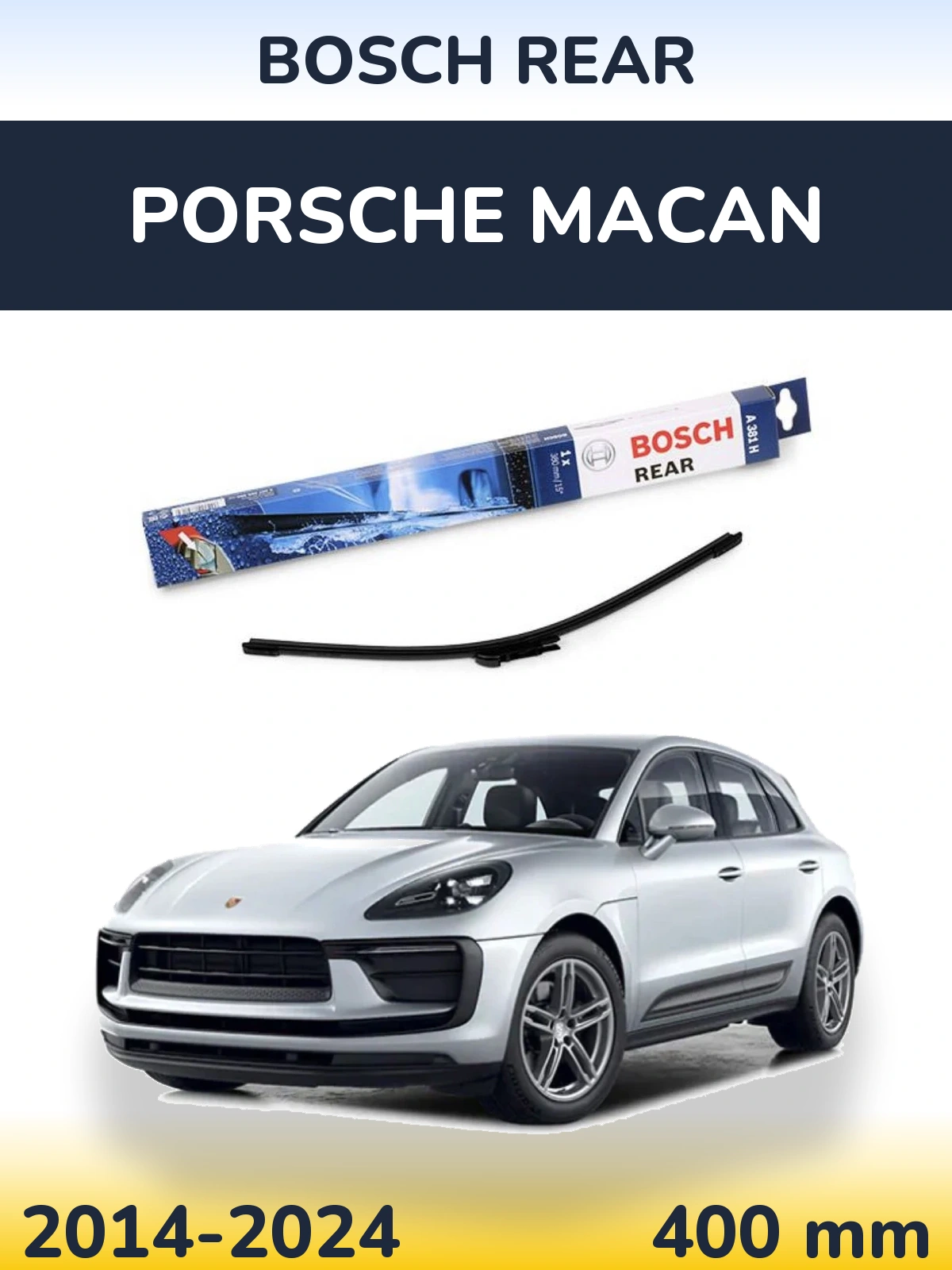 Tylna wycieraczka BOSCH Rear 380 mm do Porsche Macan 2014-2024