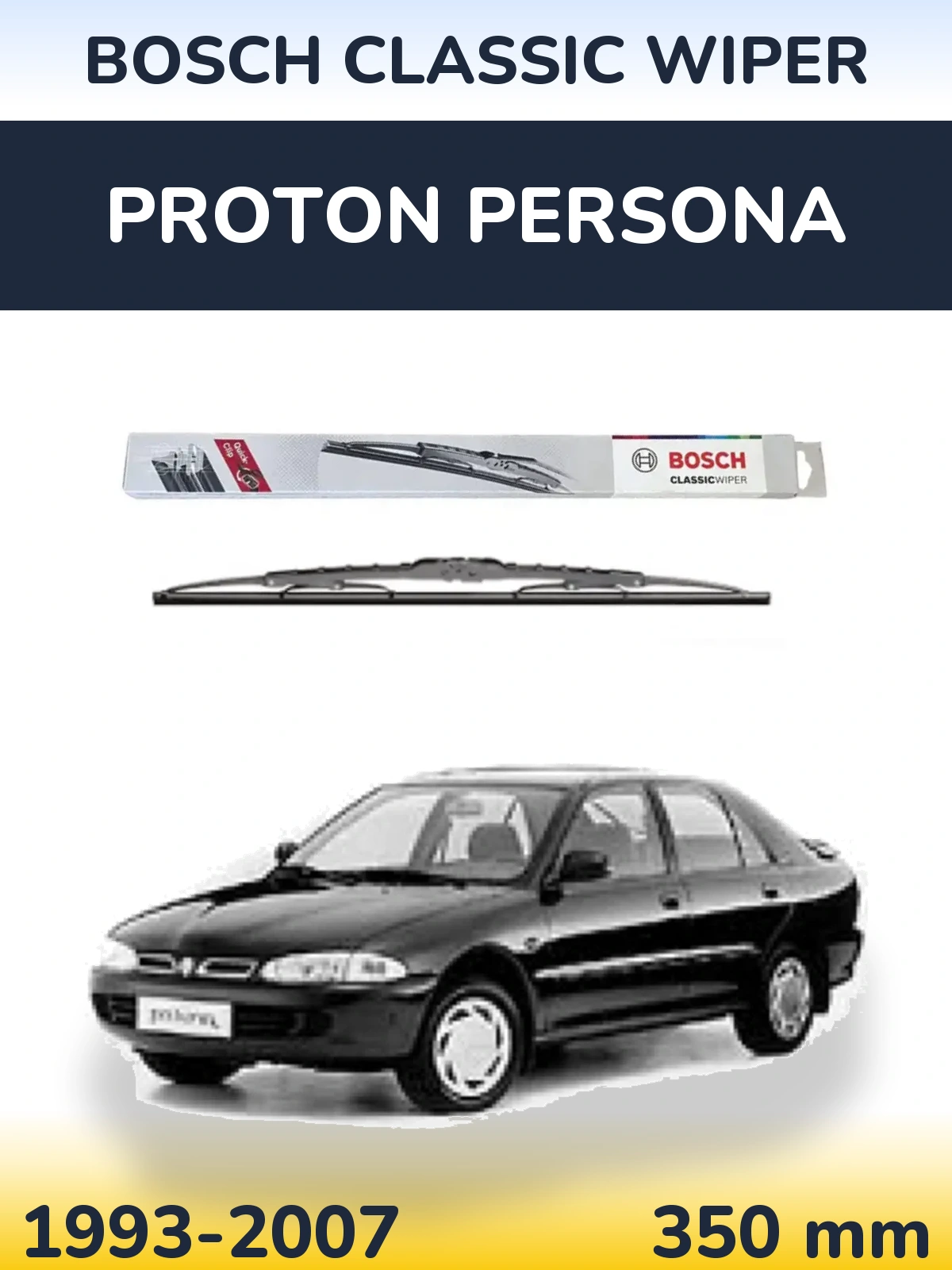 Tylna wycieraczka BOSCH Classic Wiper 340 mm do Proton Persona 1993-2007