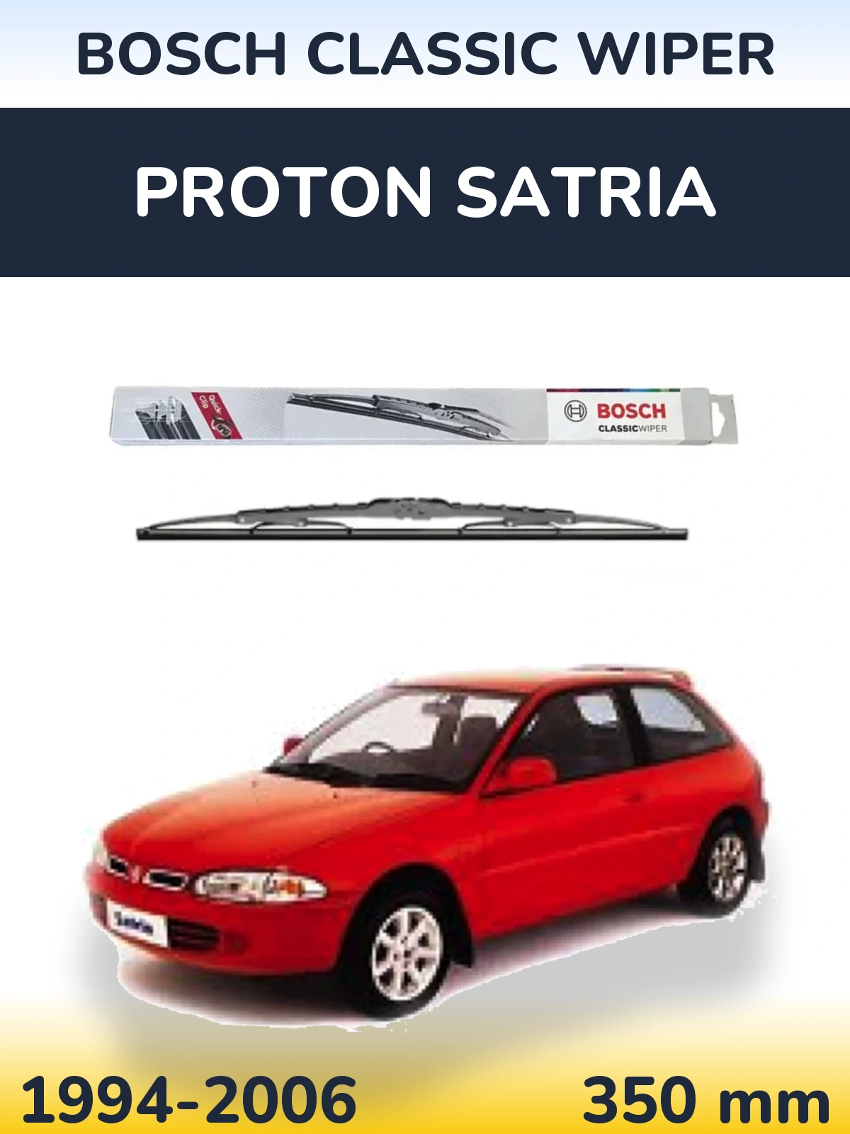 Задний дворник BOSCH Classic Wiper 340 мм для Proton Satria 1994-2006