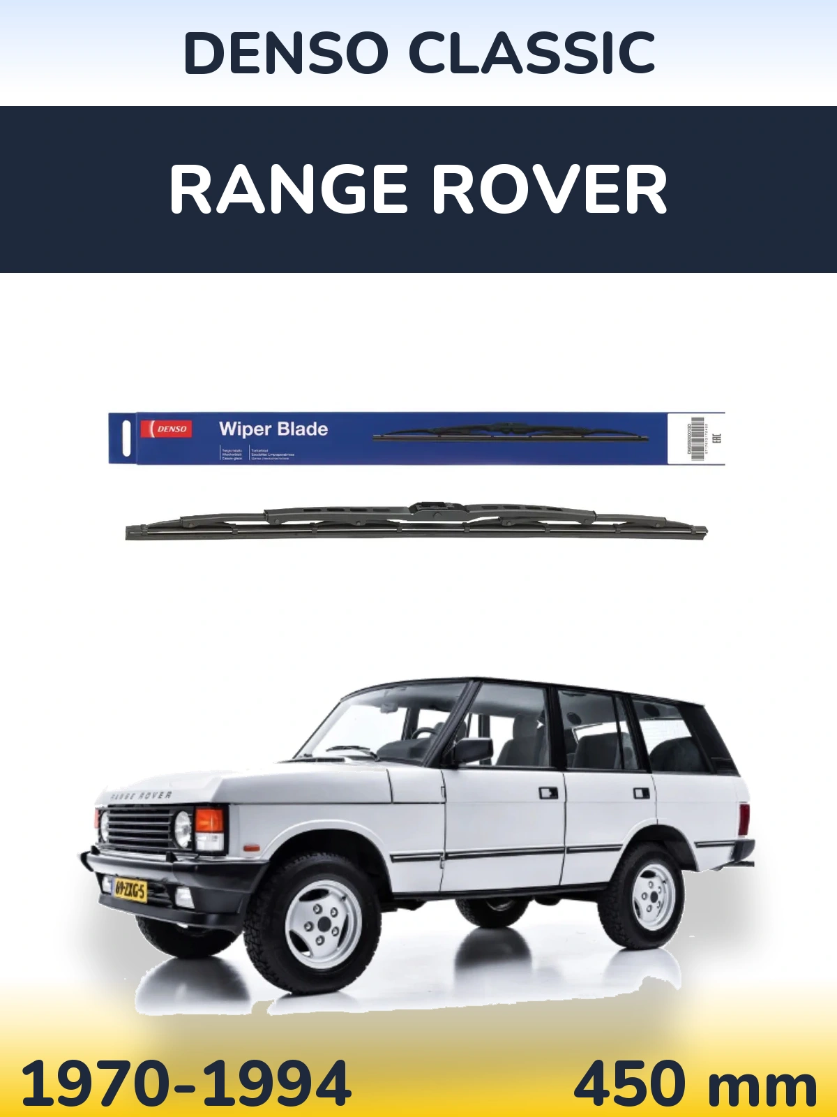 Rear wiper blade Denso Classic 450 mm for Range Rover  1970-1994