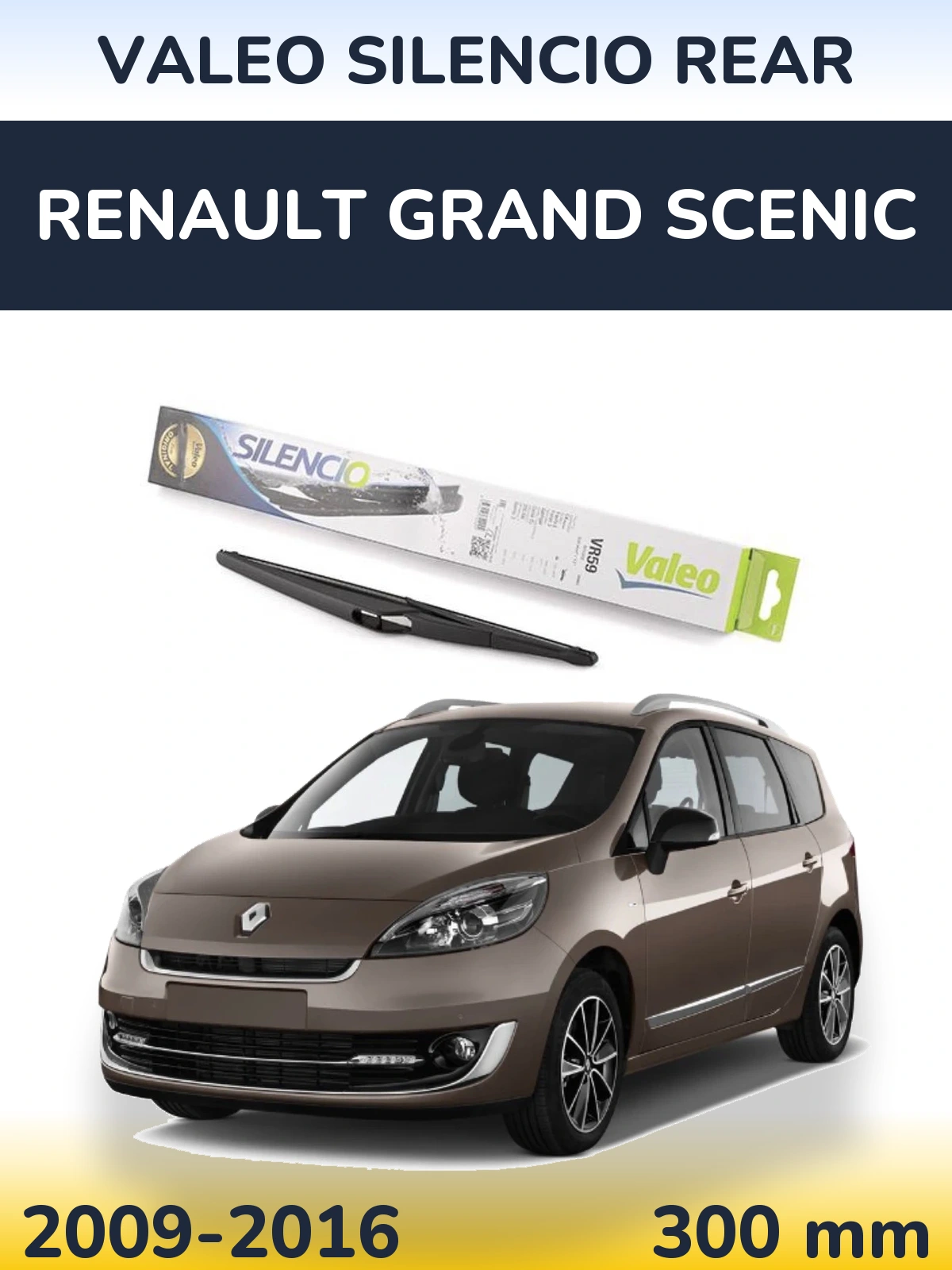 Tylna wycieraczka Valeo Silencio Rear 300 mm do Renault Grand Scenic 2009-2016