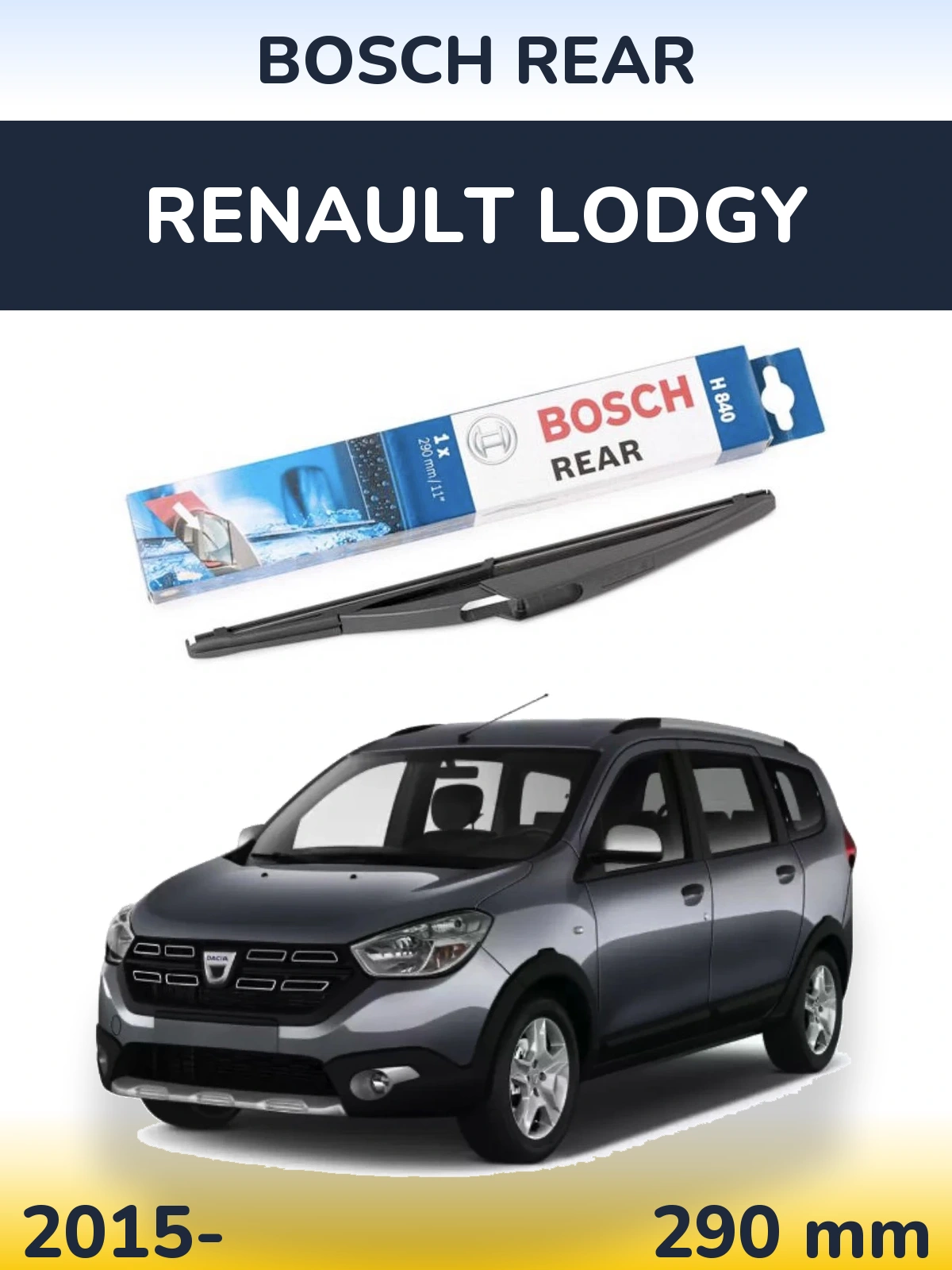 Tylna wycieraczka BOSCH Rear 290 mm do Renault Lodgy 2015-2026