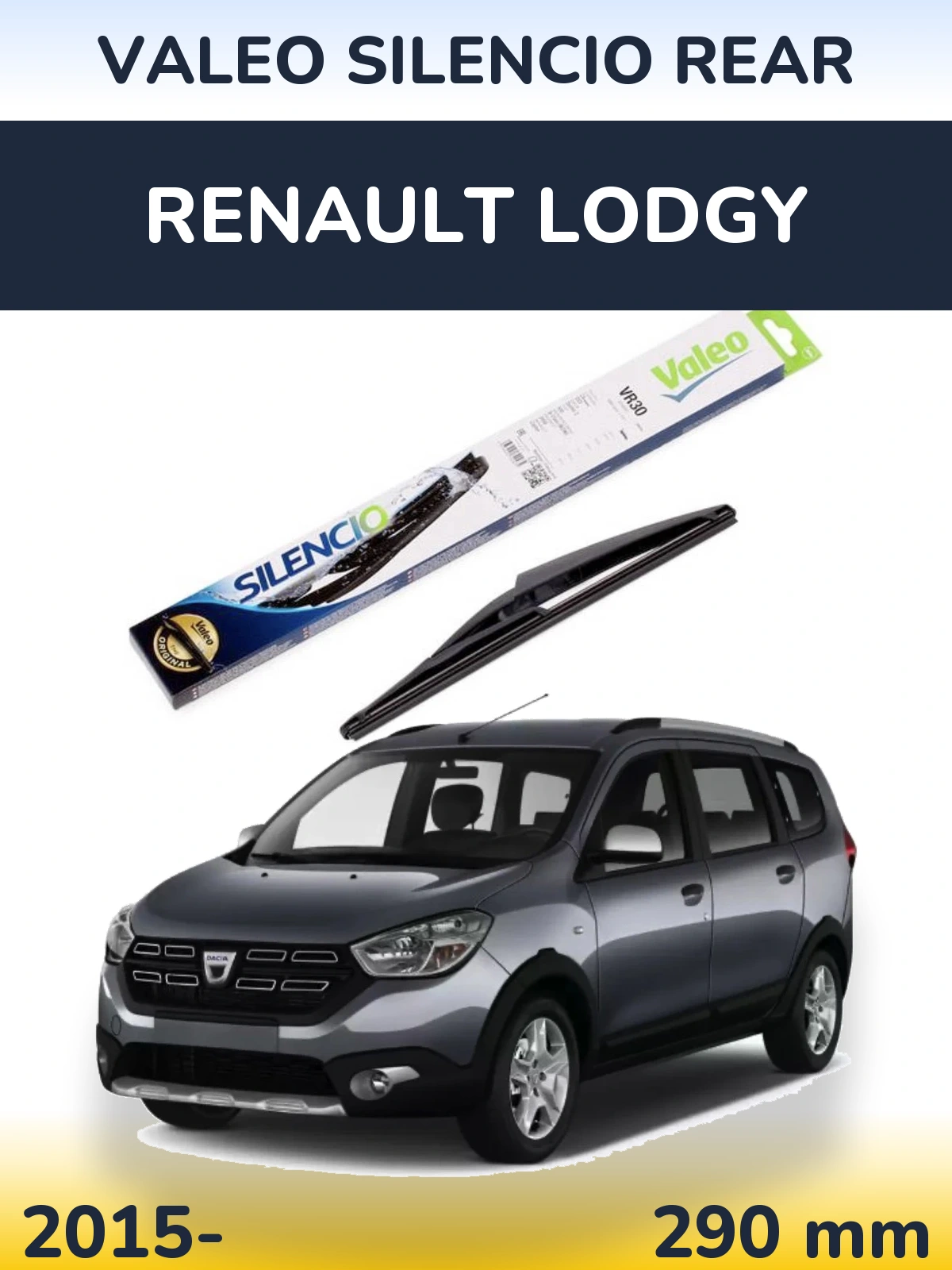 Tylna wycieraczka Valeo Silencio Rear 290 mm do Renault Lodgy 2015-2026