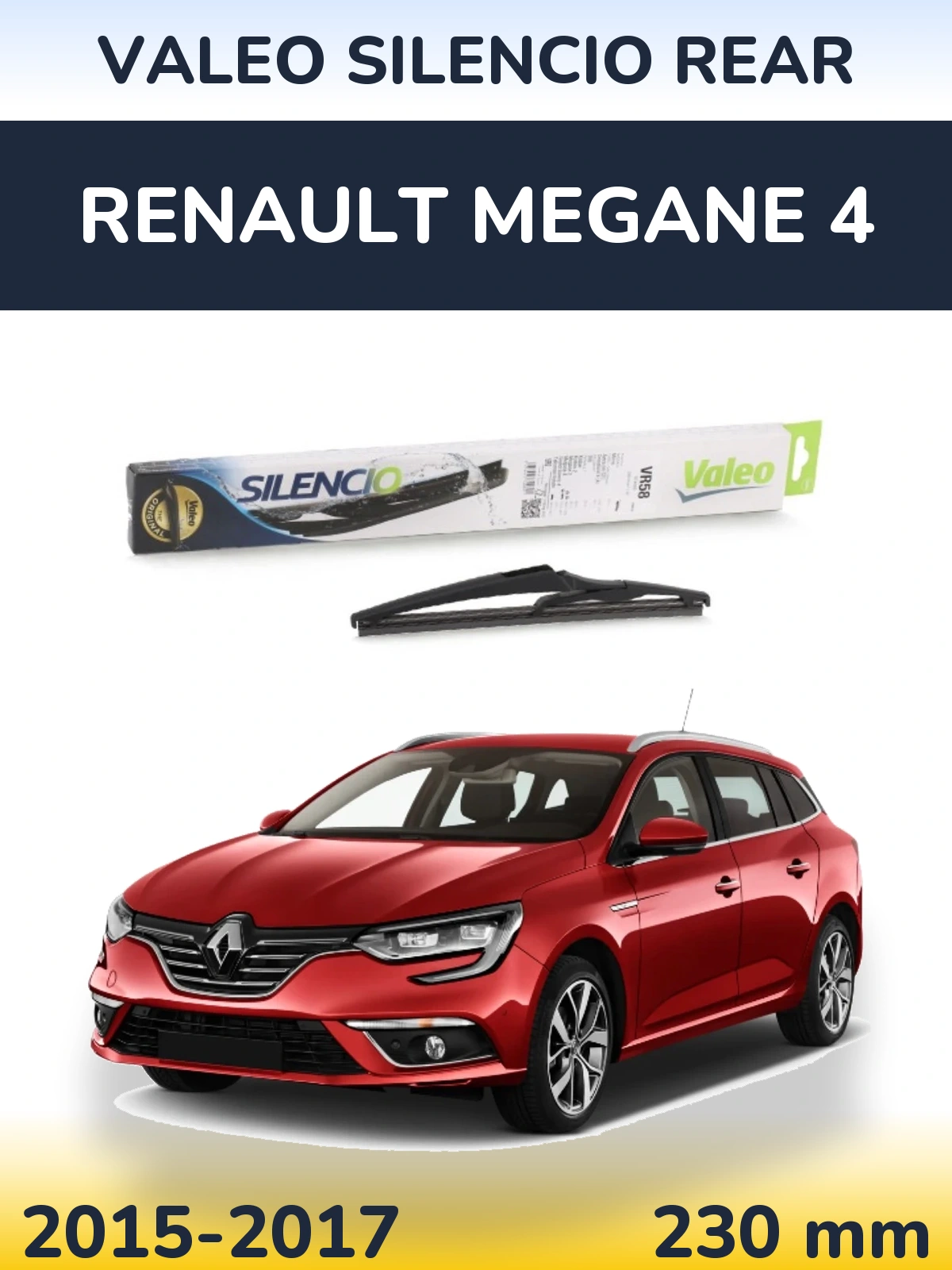 Tylna wycieraczka Valeo Silencio Rear 240 mm do Renault Megane 4 2015-2017