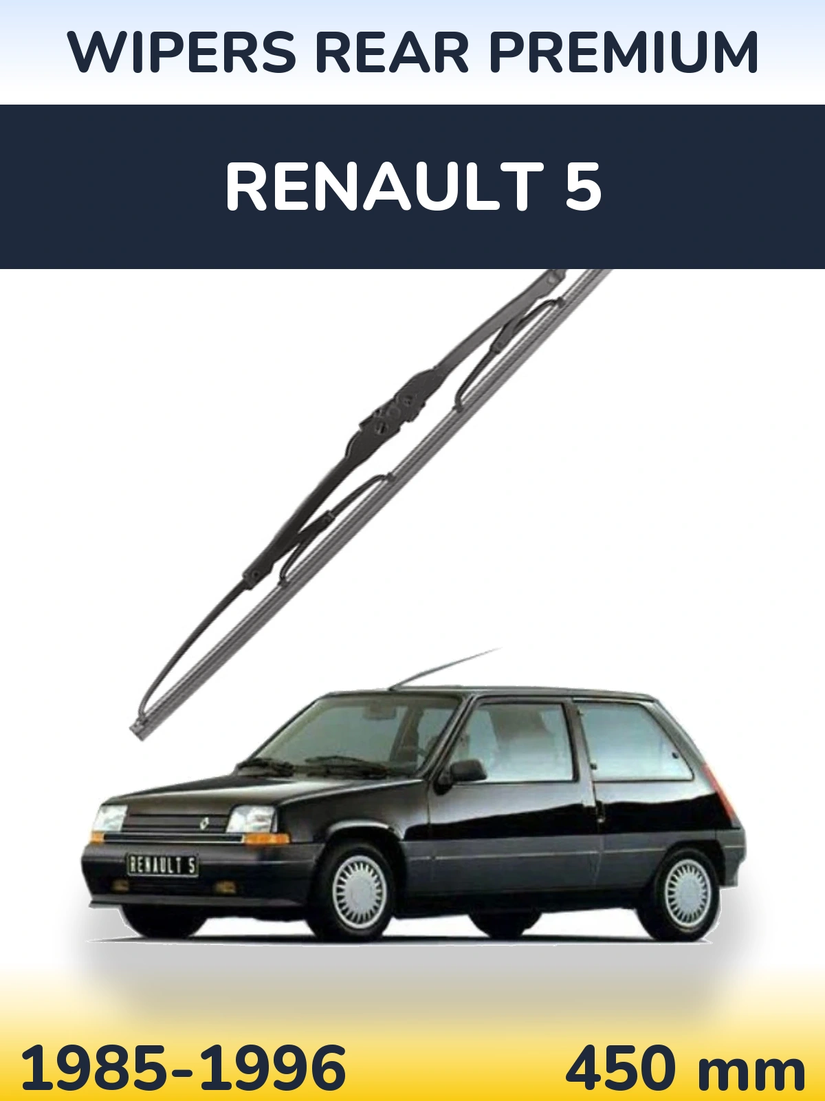 Задний дворник WIPERS REAR PREMIUM 450 мм для Renault 5 1985-1996