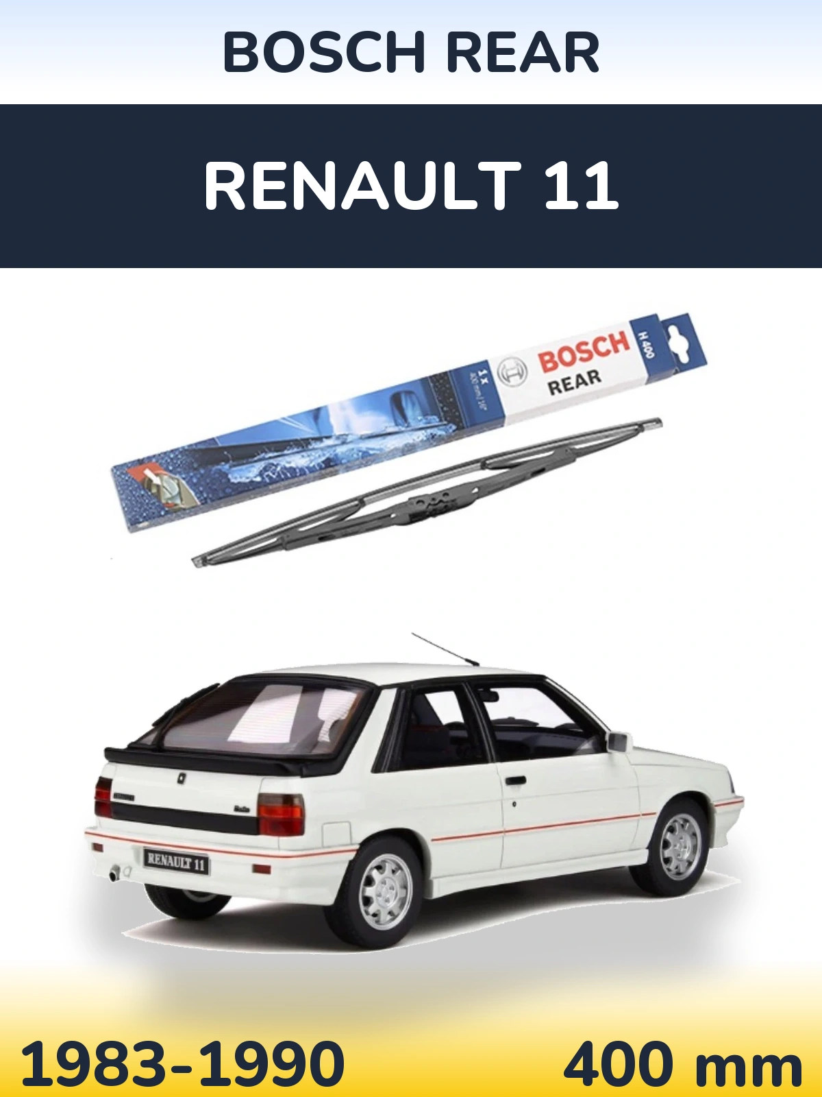 Tylna wycieraczka BOSCH Rear 400 mm do Renault 11 1983-1990