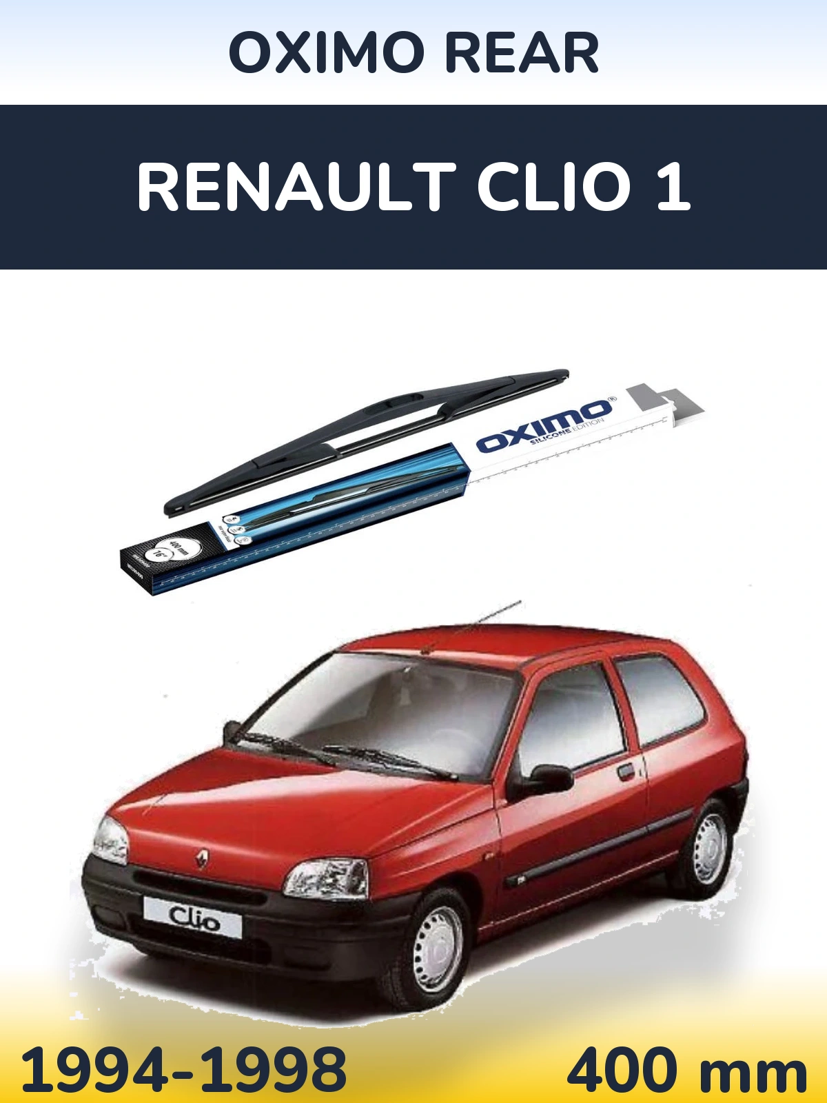 Tylna wycieraczka Oximo Rear 400 mm do Renault Clio 1 1994-1998
