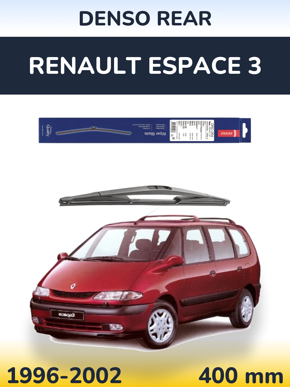 Задний дворник Denso Rear 400 мм для Renault Espace 3 1996-2002