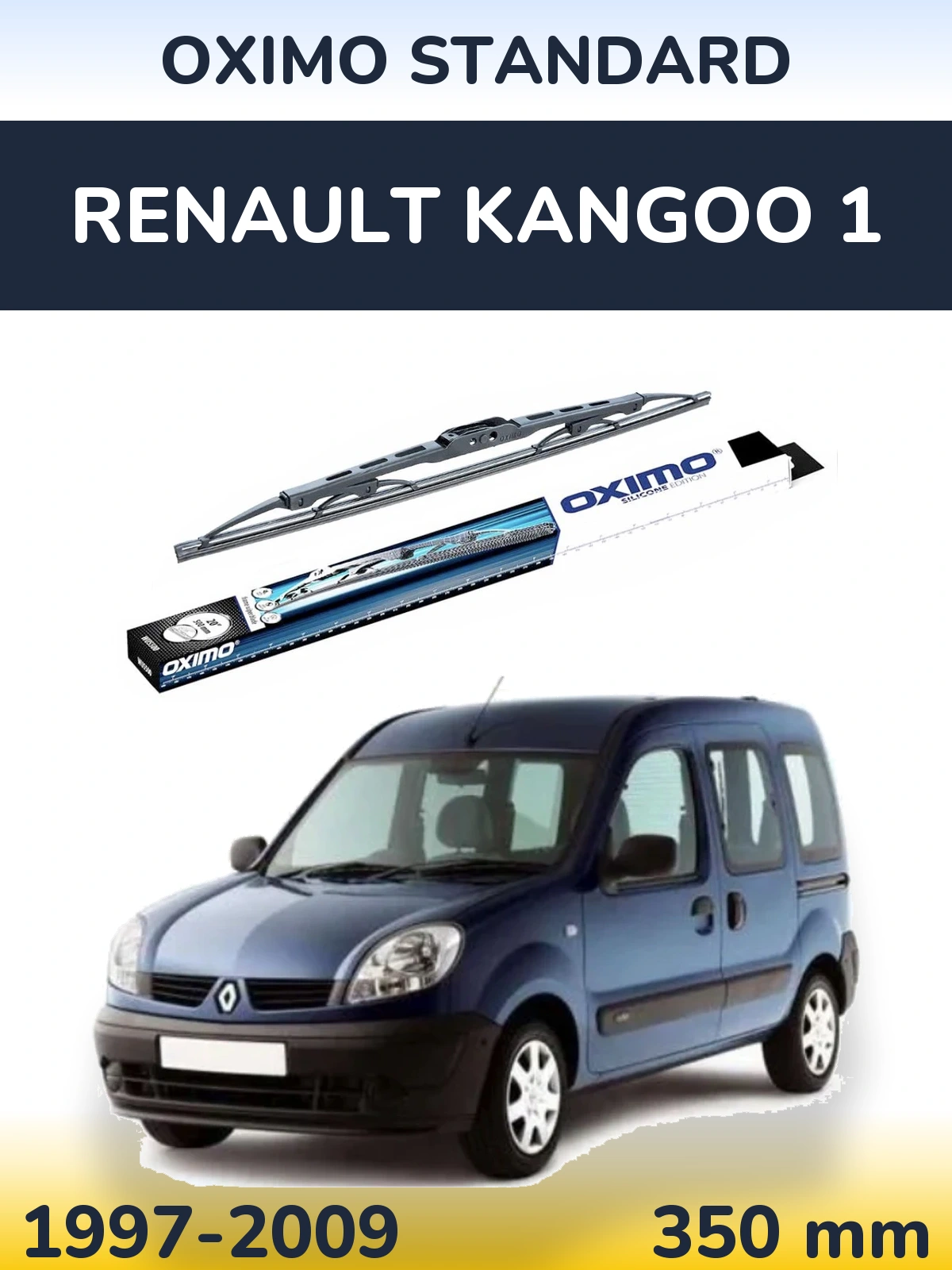 Tylna wycieraczka Oximo Standard 350 mm do Renault Kangoo 1 1997-2009