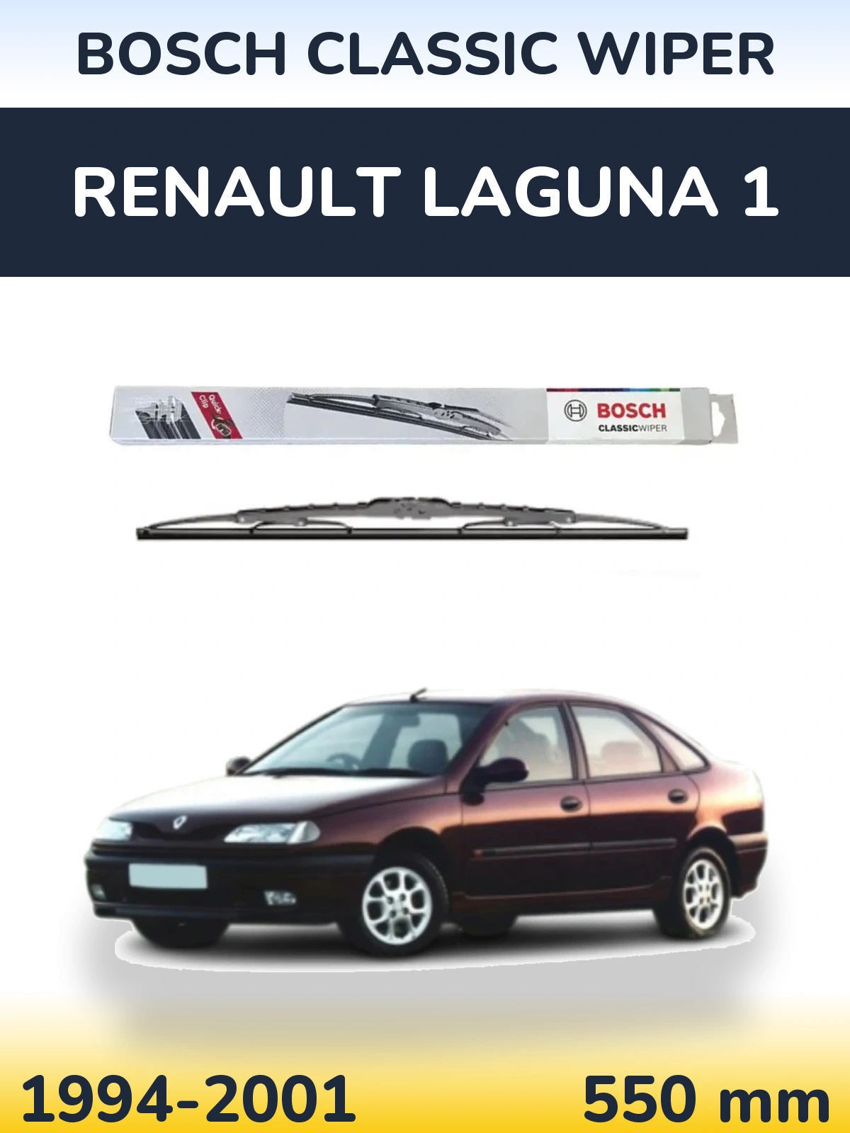 Tylna wycieraczka BOSCH Classic Wiper 550 mm do Renault Laguna 1 1994-2001