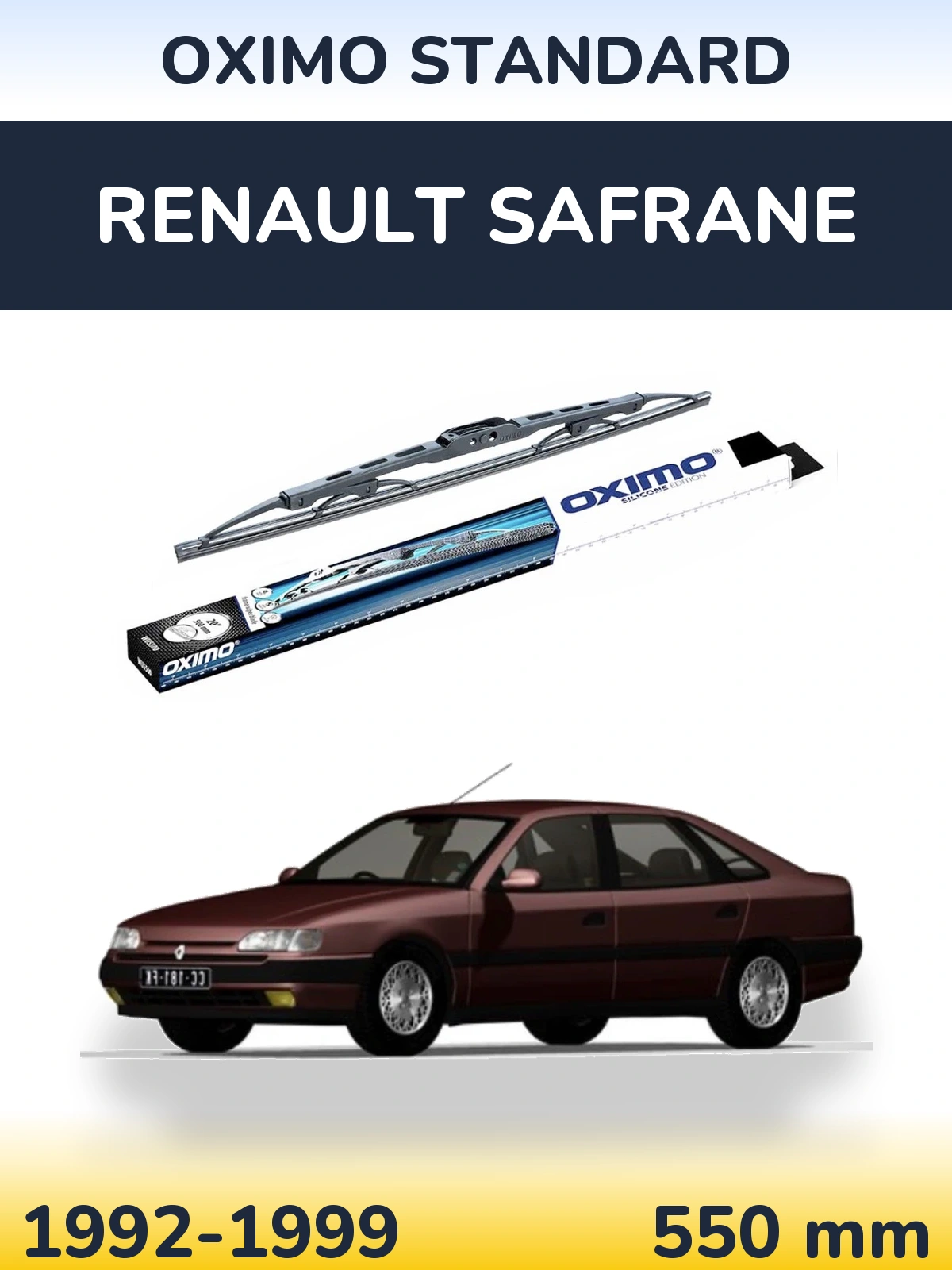 Задний дворник Oximo Standard 550 мм для Renault Safrane 1992-1999