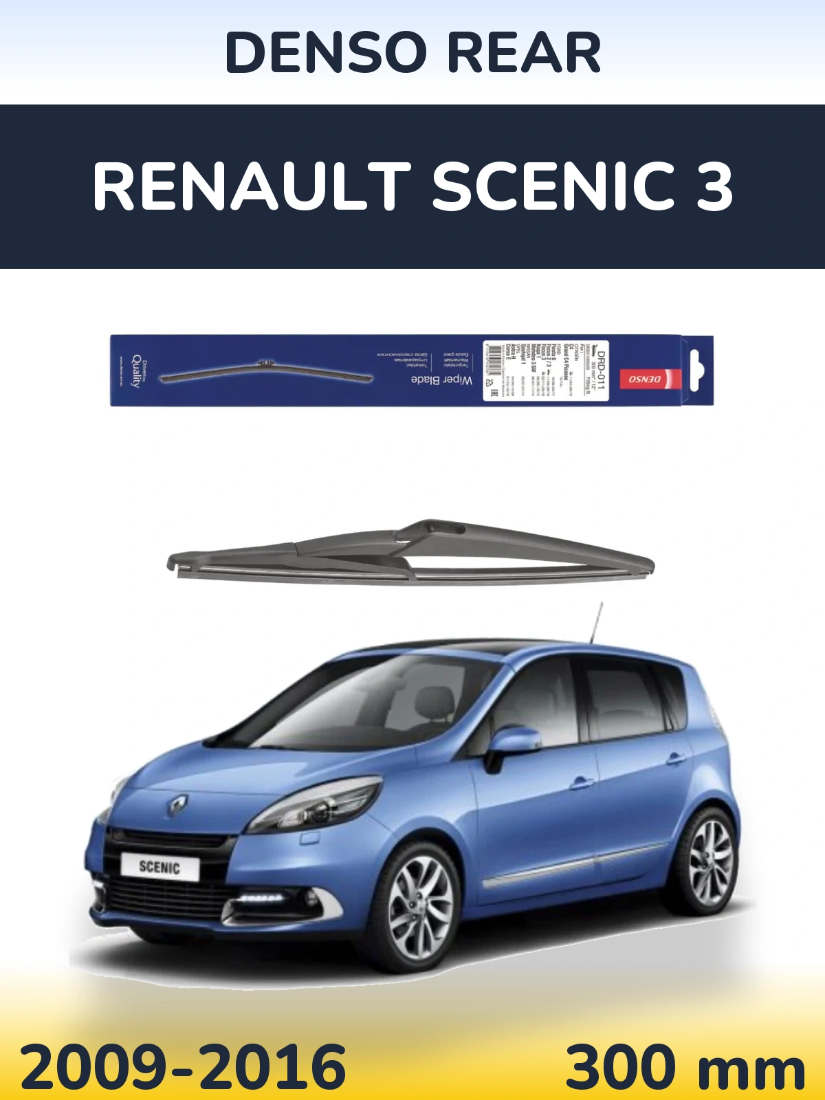 Tylna wycieraczka Denso Rear 300 mm do Renault Scenic 3 2009-2016