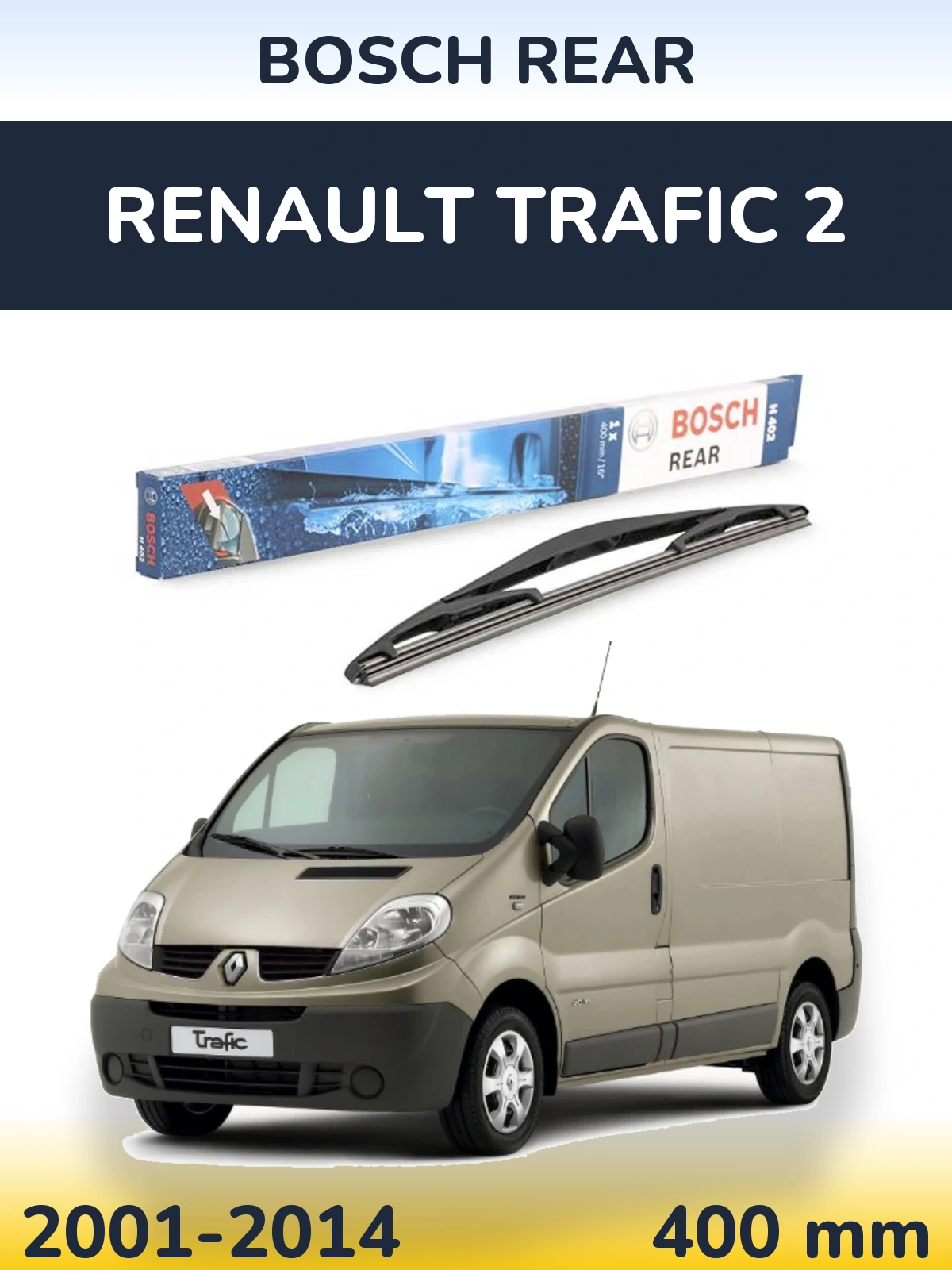 Tylna wycieraczka BOSCH Rear 400 mm do Renault Trafic 2 2001-2014
