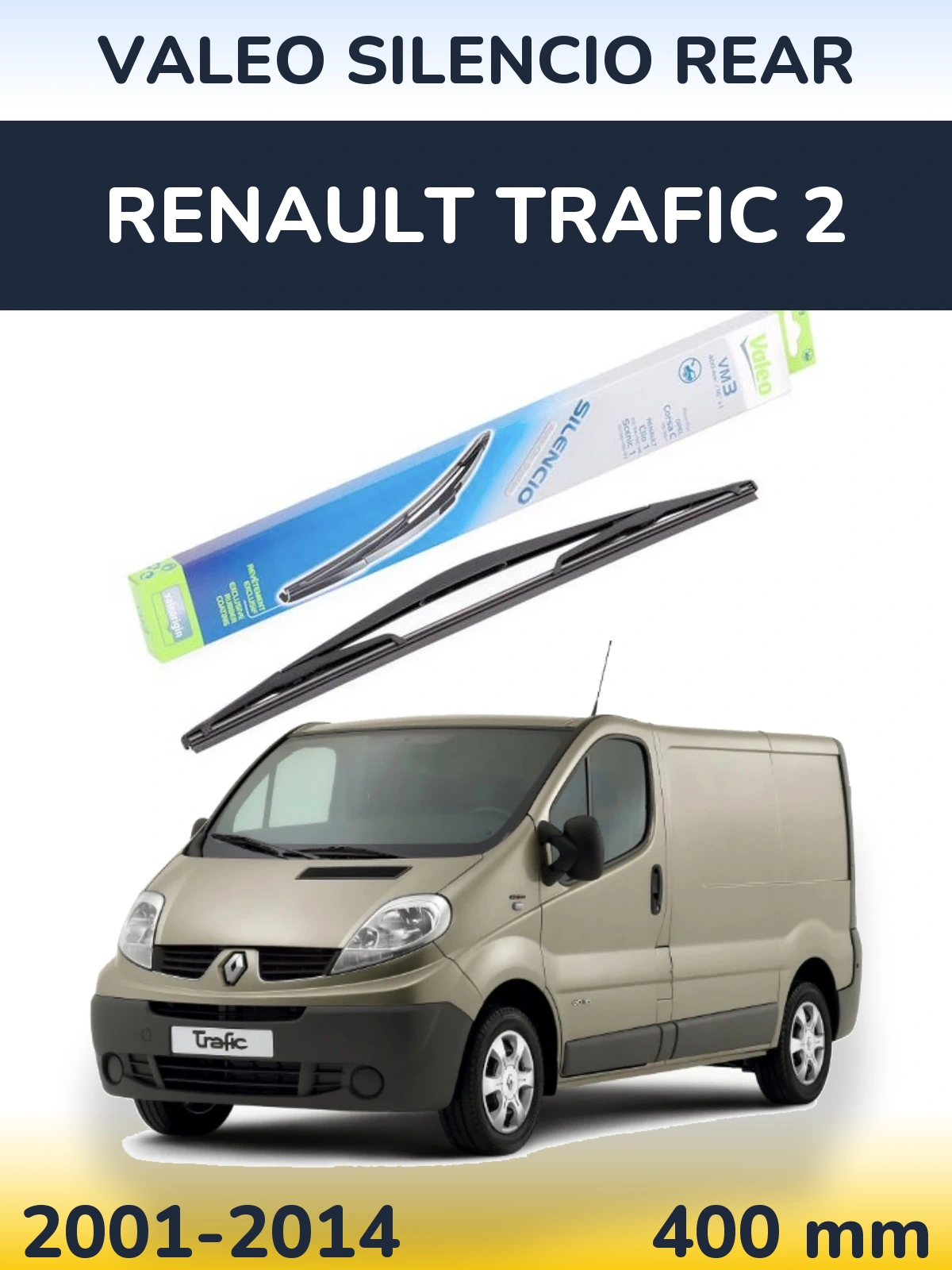 Tylna wycieraczka Valeo Silencio Rear 400 mm do Renault Trafic 2 2001-2014