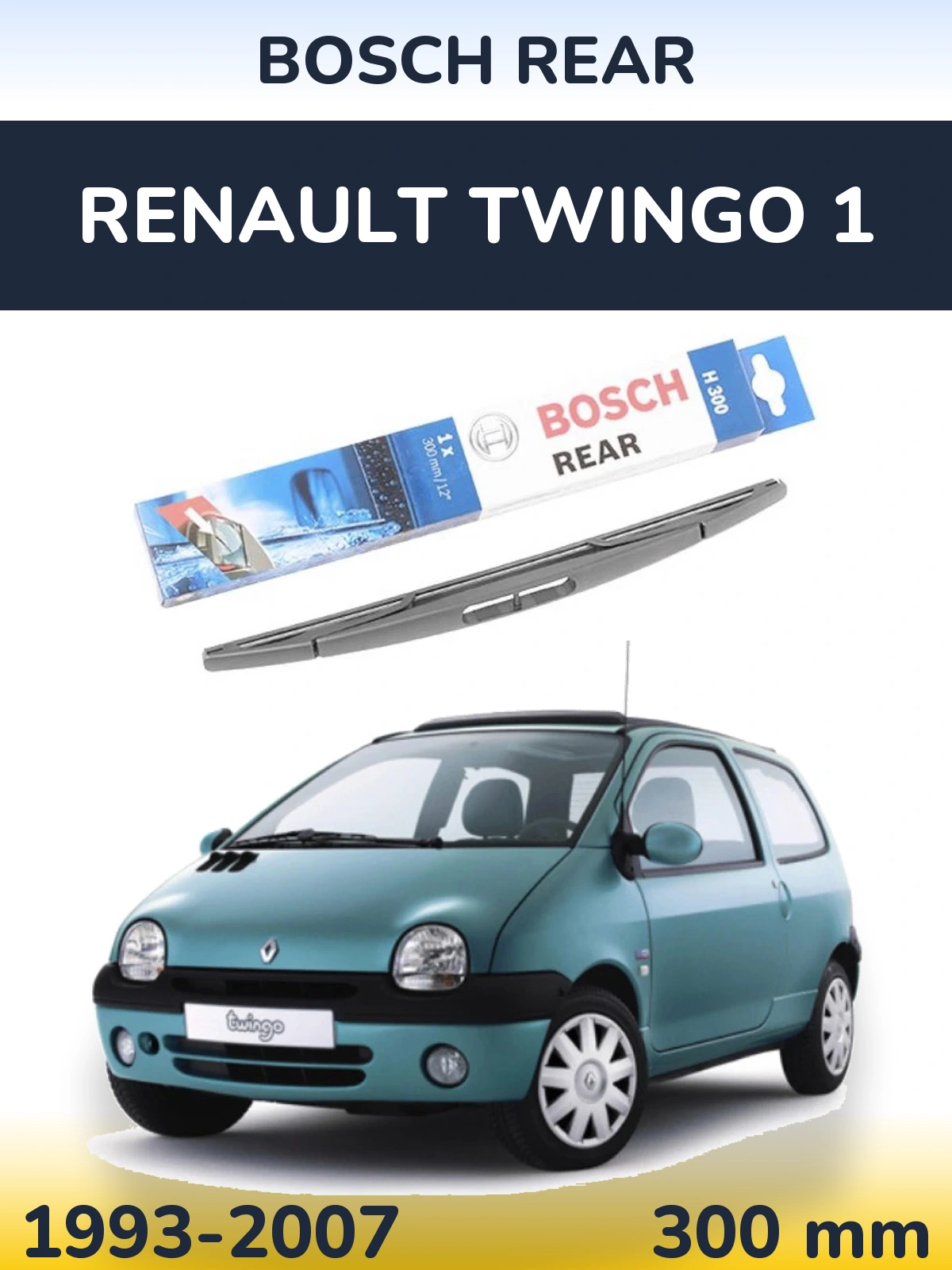 Задний дворник BOSCH Rear 300 мм для Renault Twingo 1 1993-2007