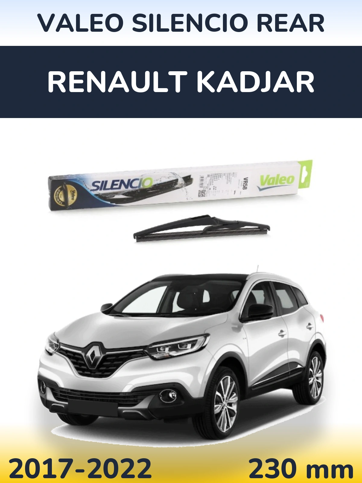 Tylna wycieraczka Valeo Silencio Rear 240 mm do Renault Kadjar 2017-2022