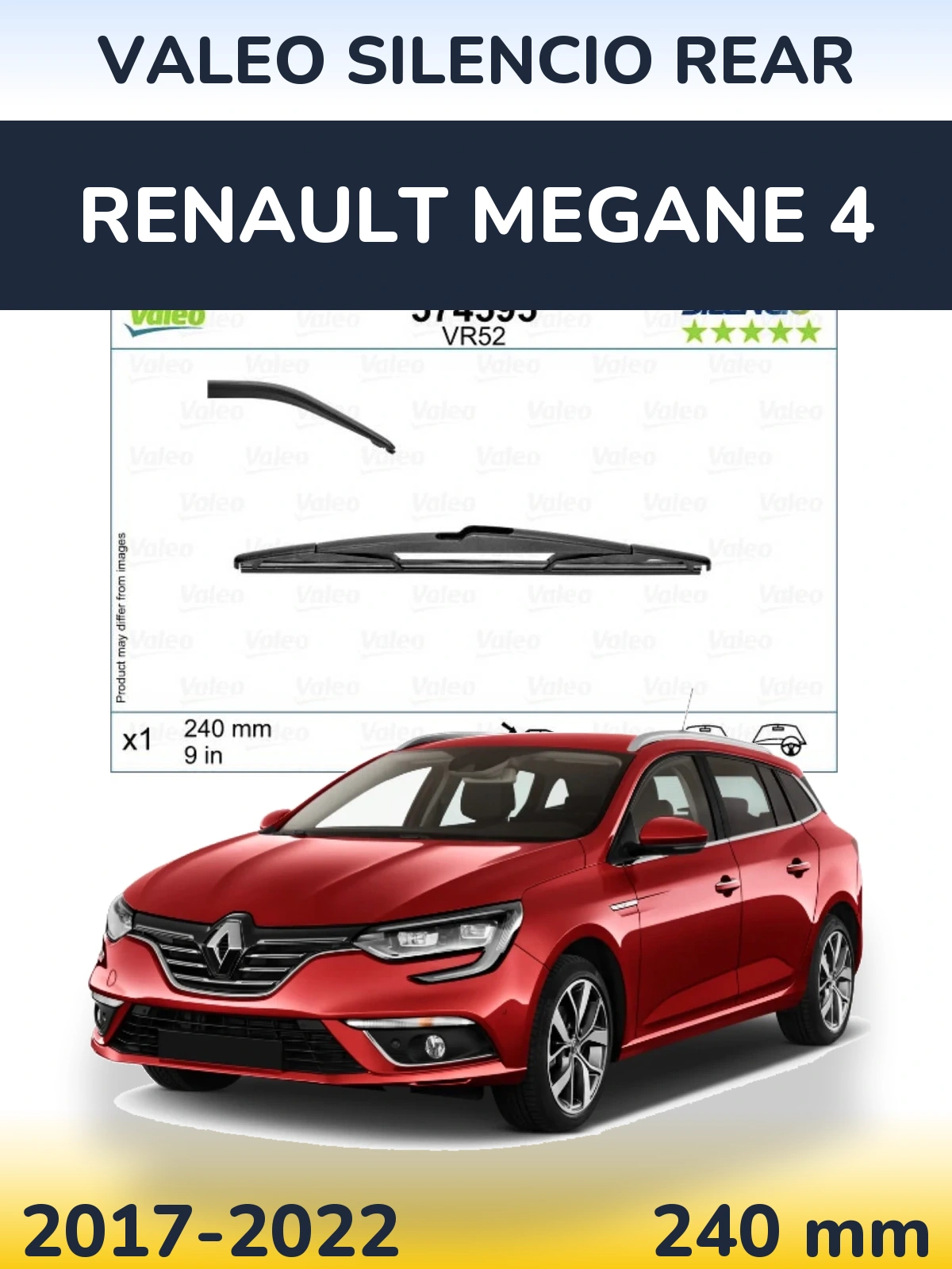 Tylna wycieraczka Valeo Silencio Rear 240 mm do Renault Megane 4 2017-2022