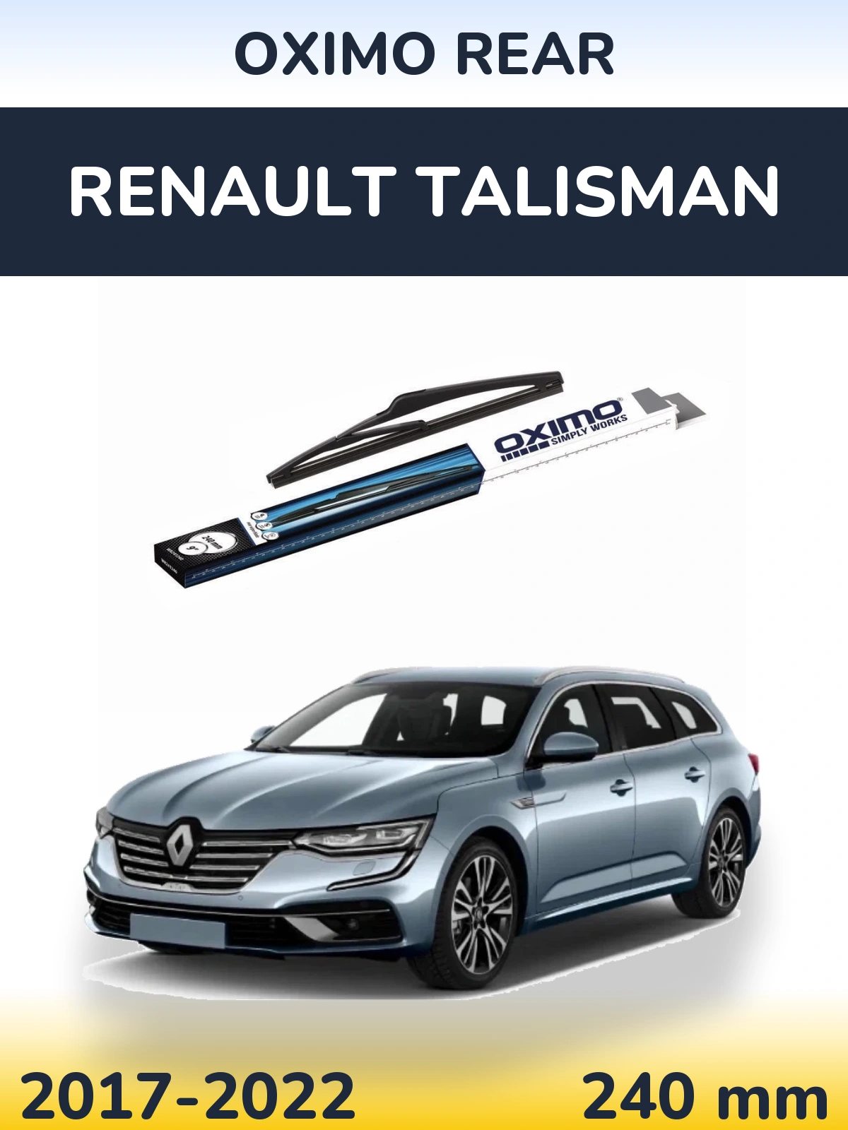 Задний дворник Oximo Rear 240 мм для Renault Talisman 2017-2022