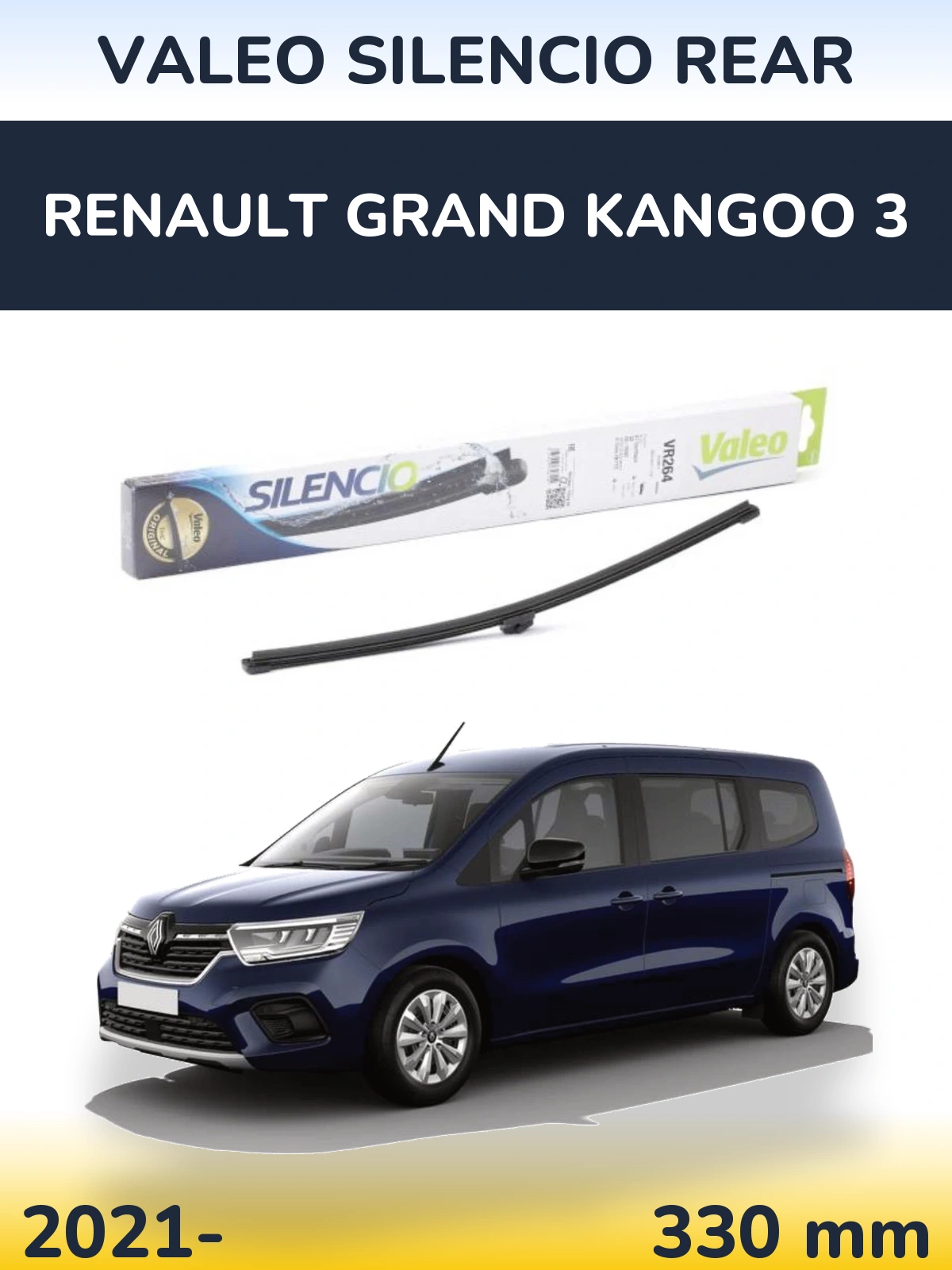 Tylna wycieraczka Valeo Silencio Rear 320 mm do Renault Grand Kangoo 3 2021-2026