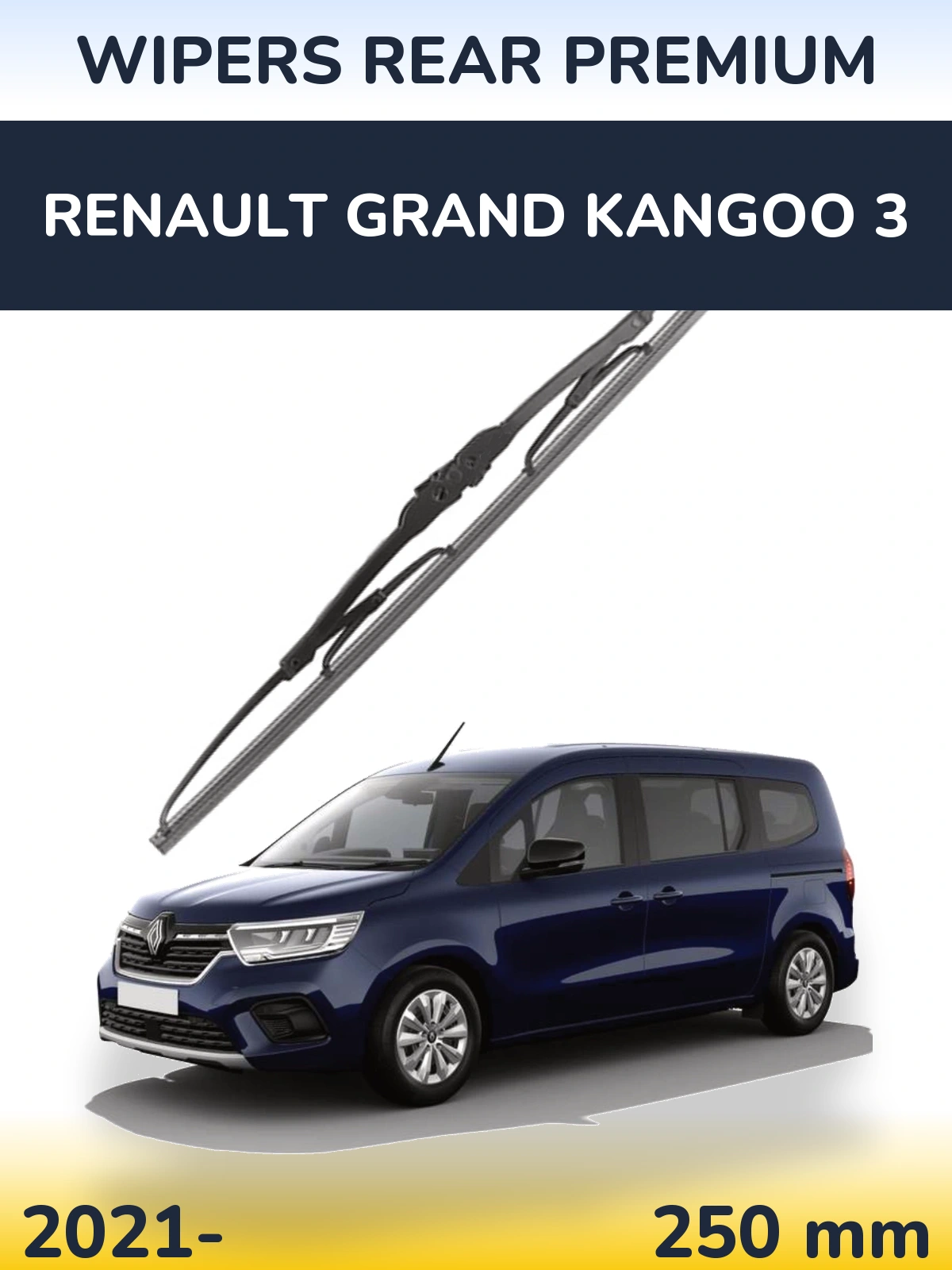 Tylna wycieraczka WIPERS REAR PREMIUM 250 mm do Renault Grand Kangoo 3 2021-2026