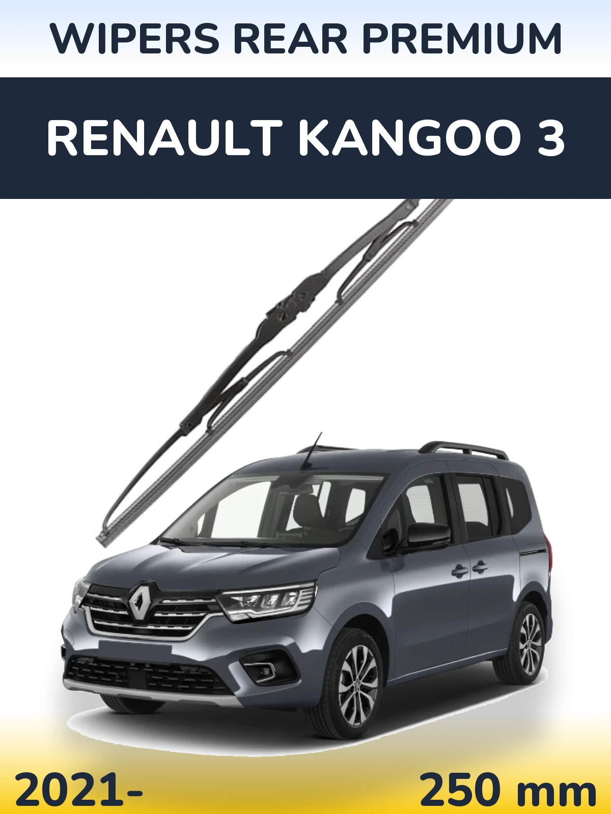 Tylna wycieraczka WIPERS REAR PREMIUM 250 mm do Renault Kangoo 3 2021-2026