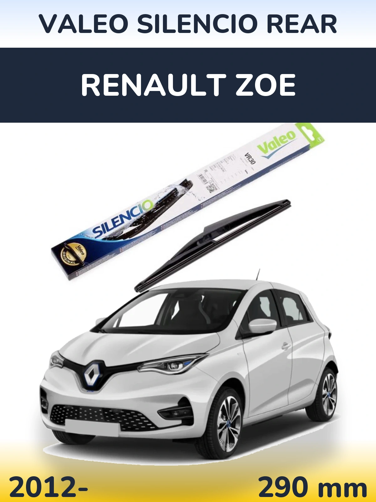 Tylna wycieraczka Valeo Silencio Rear 290 mm do Renault Zoe 2012-2026