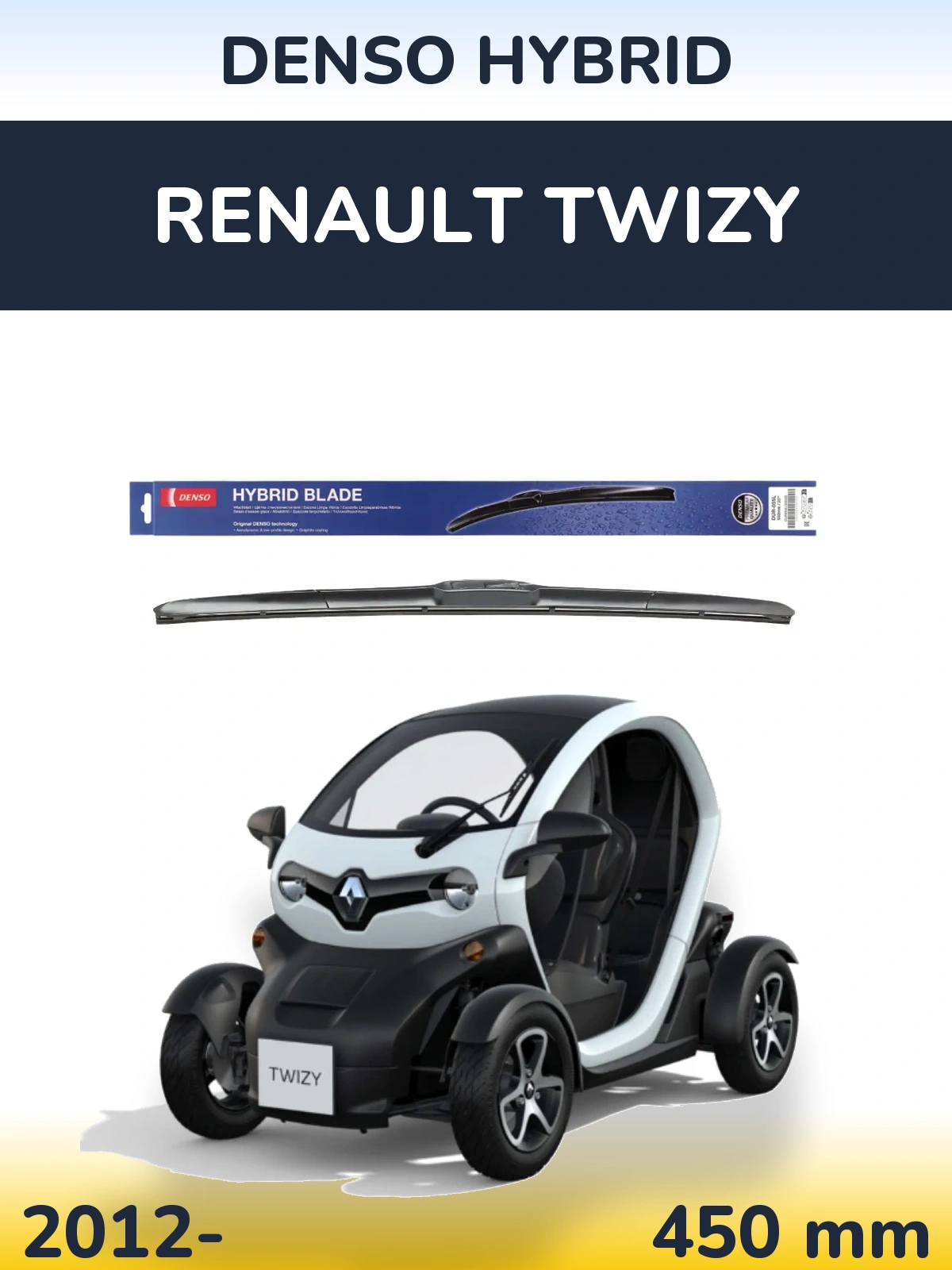 Przednia wycieraczka Denso Hybrid 450 mm do Renault Twizy 2012-2026