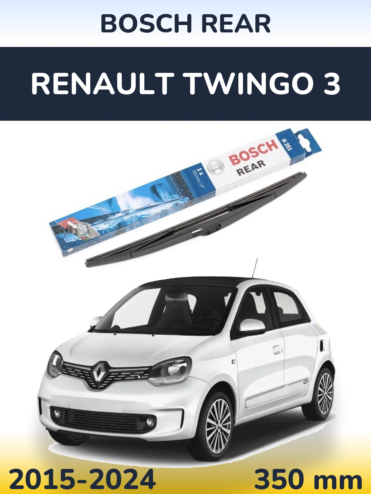 Tylna wycieraczka BOSCH Rear 350 mm do Renault Twingo 3 2015-2024