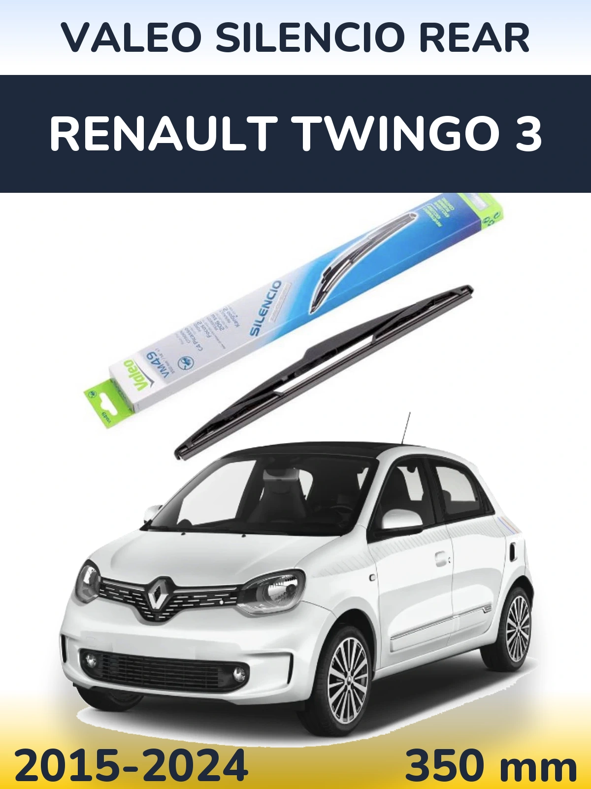 Tylna wycieraczka Valeo Silencio Rear 350 mm do Renault Twingo 3 2015-2024