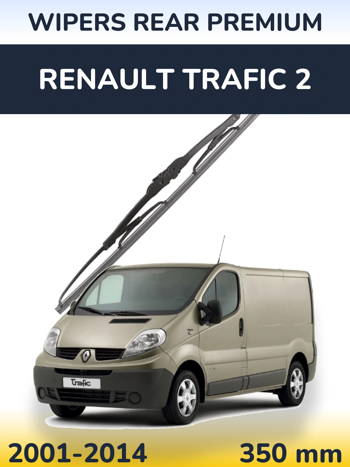 Tylna wycieraczka WIPERS REAR PREMIUM 350 mm do Renault Trafic 2 2001-2014