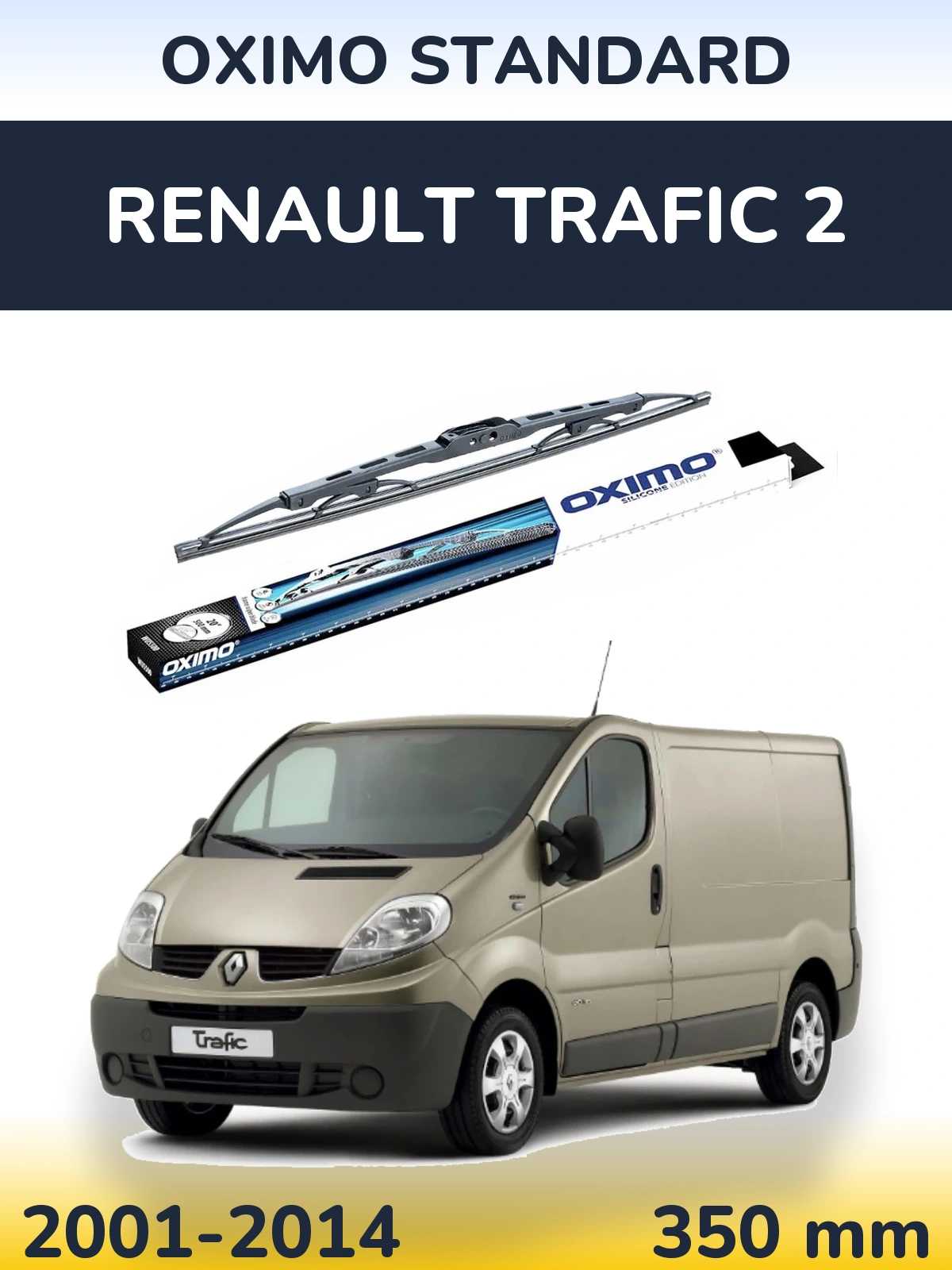 Tylna wycieraczka Oximo Standard 350 mm do Renault Trafic 2 2001-2014