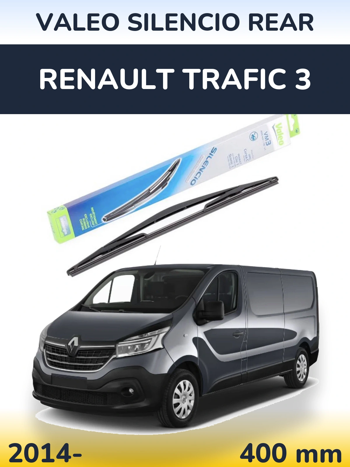 Tylna wycieraczka Valeo Silencio Rear 400 mm do Renault Trafic 3 2014-2026