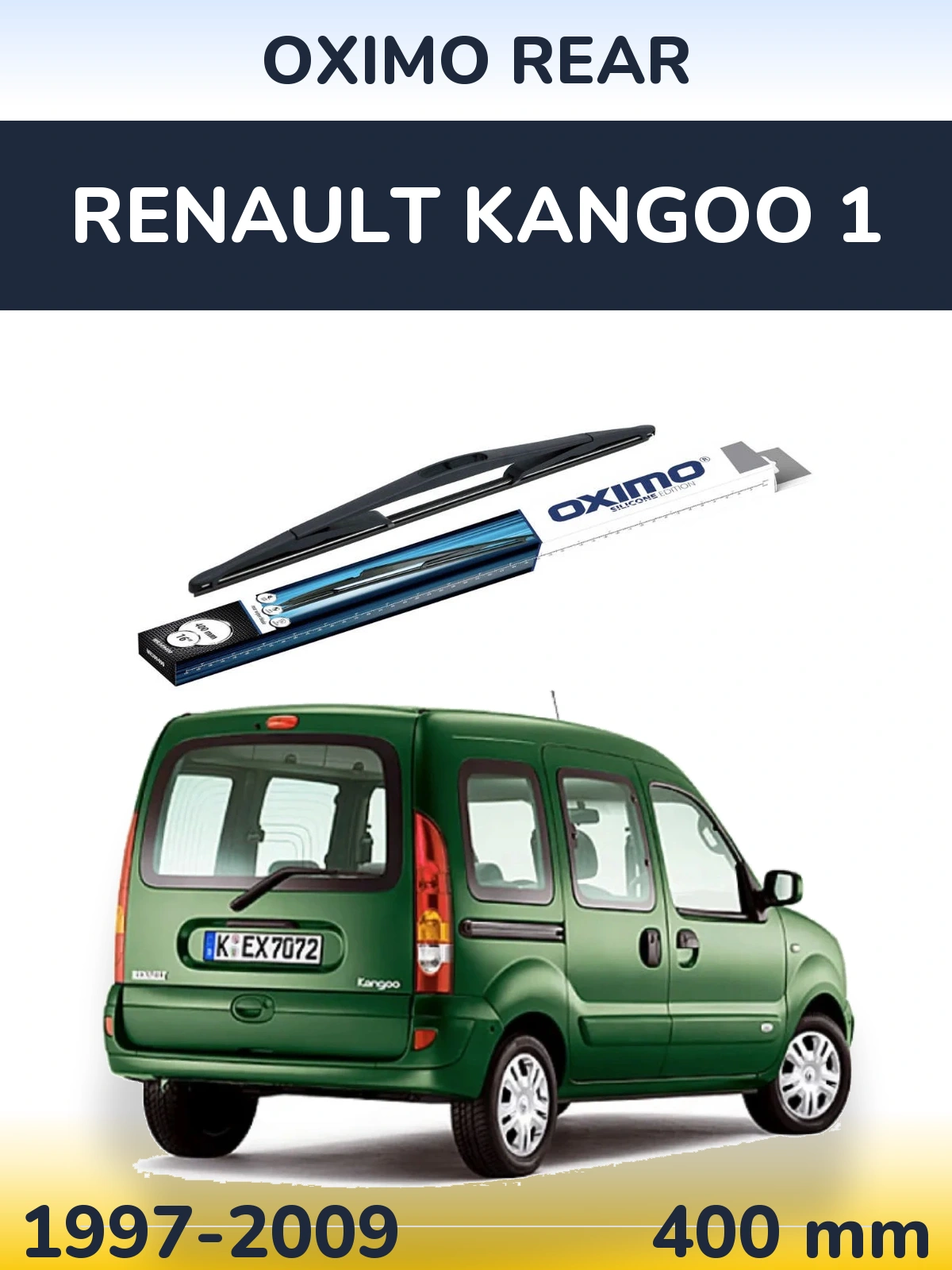 Задний дворник Oximo Rear 400 мм для Renault Kangoo 1 1997-2009