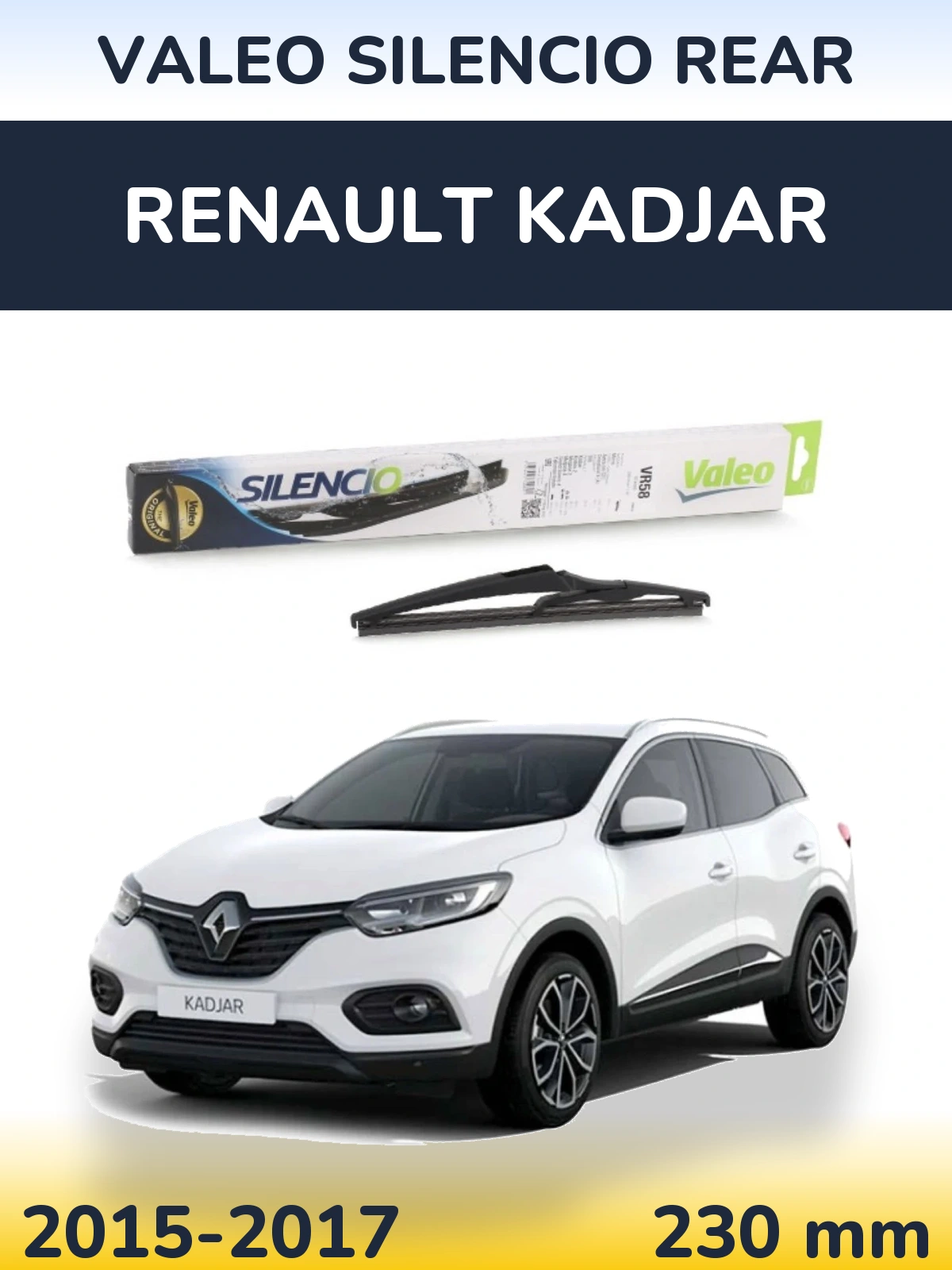 Tylna wycieraczka Valeo Silencio Rear 240 mm do Renault Kadjar 2015-2017