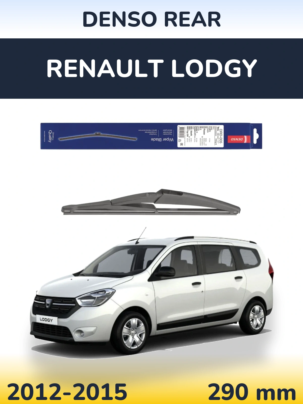 Tylna wycieraczka Denso Rear 290 mm do Renault Lodgy 2012-2015
