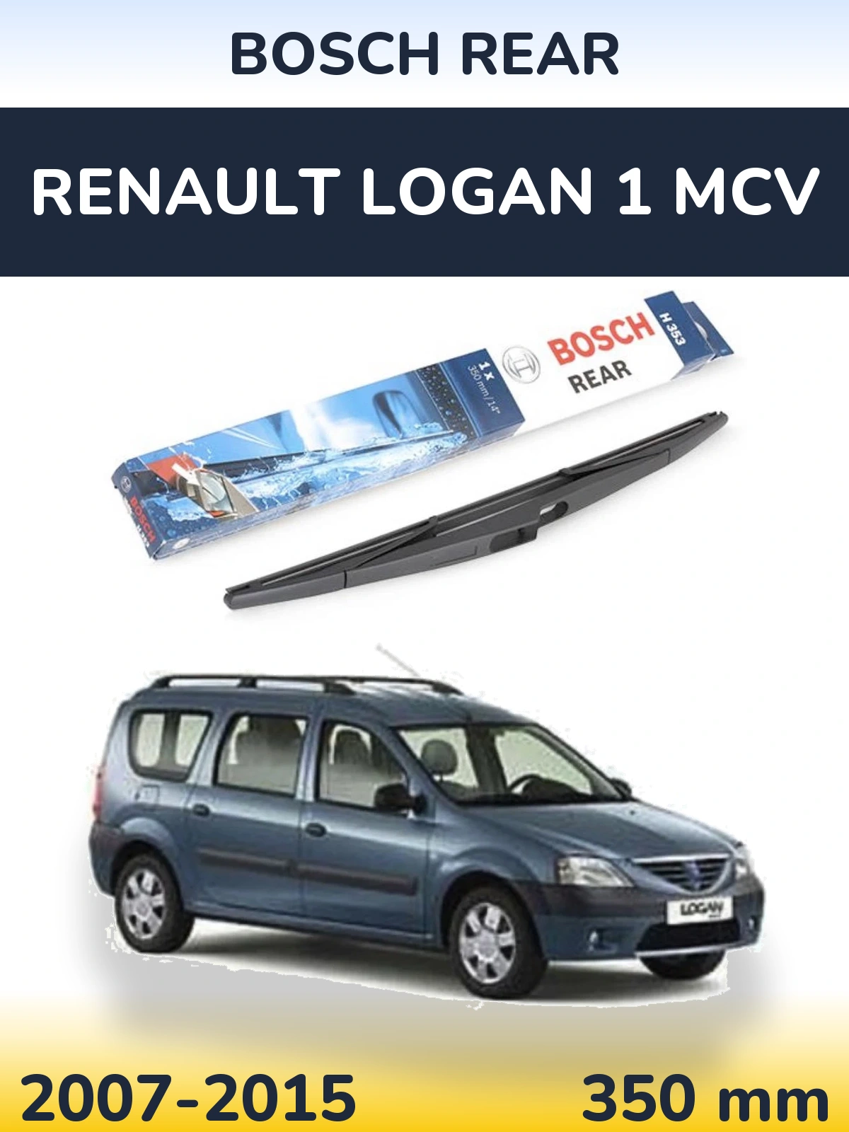Tylna wycieraczka BOSCH Rear 350 mm do Renault Logan 1 MCV 2007-2015
