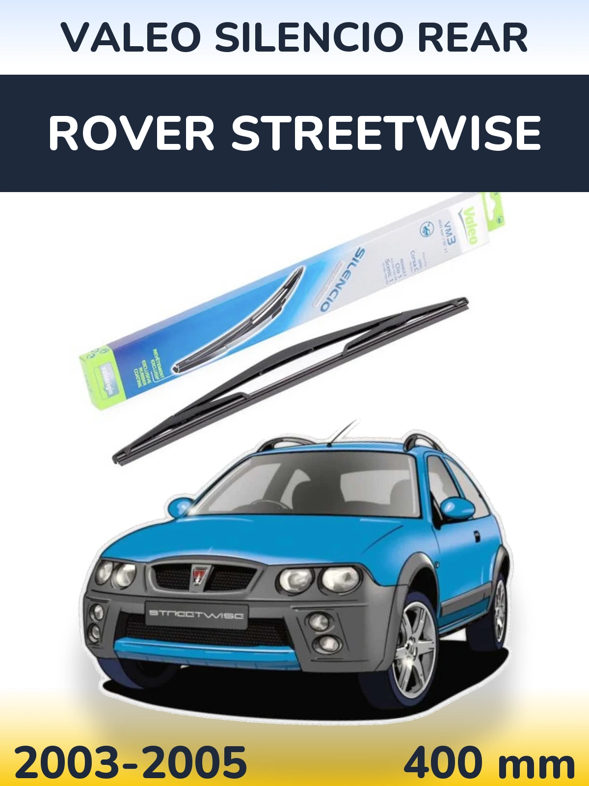 Задний дворник Valeo Silencio Rear 400 мм для Rover Streetwise 2003-2005