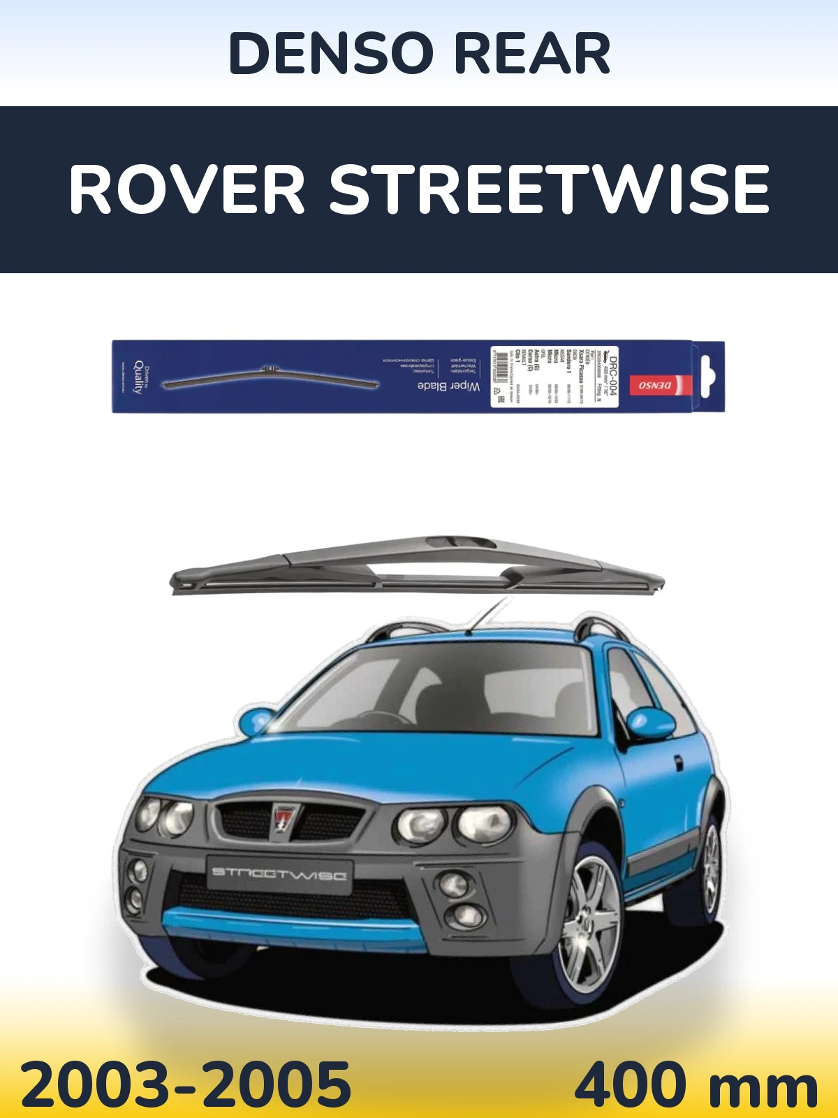 Задний дворник Denso Rear 400 мм для Rover Streetwise 2003-2005
