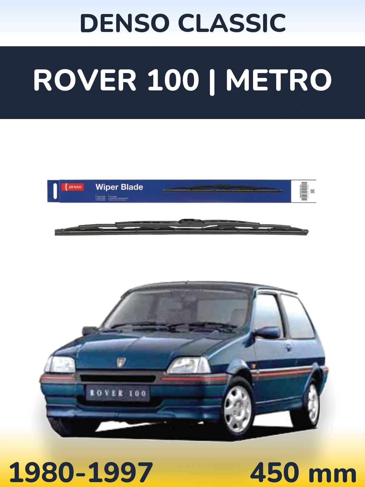 Tylna wycieraczka Denso Classic 450 mm do Rover 100 | Metro 1980-1997