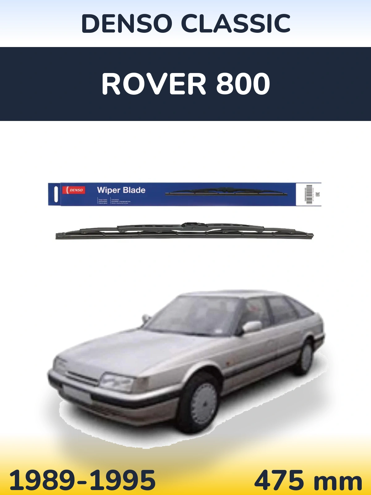 Tylna wycieraczka Denso Classic 475 mm do Rover 800 1989-1995