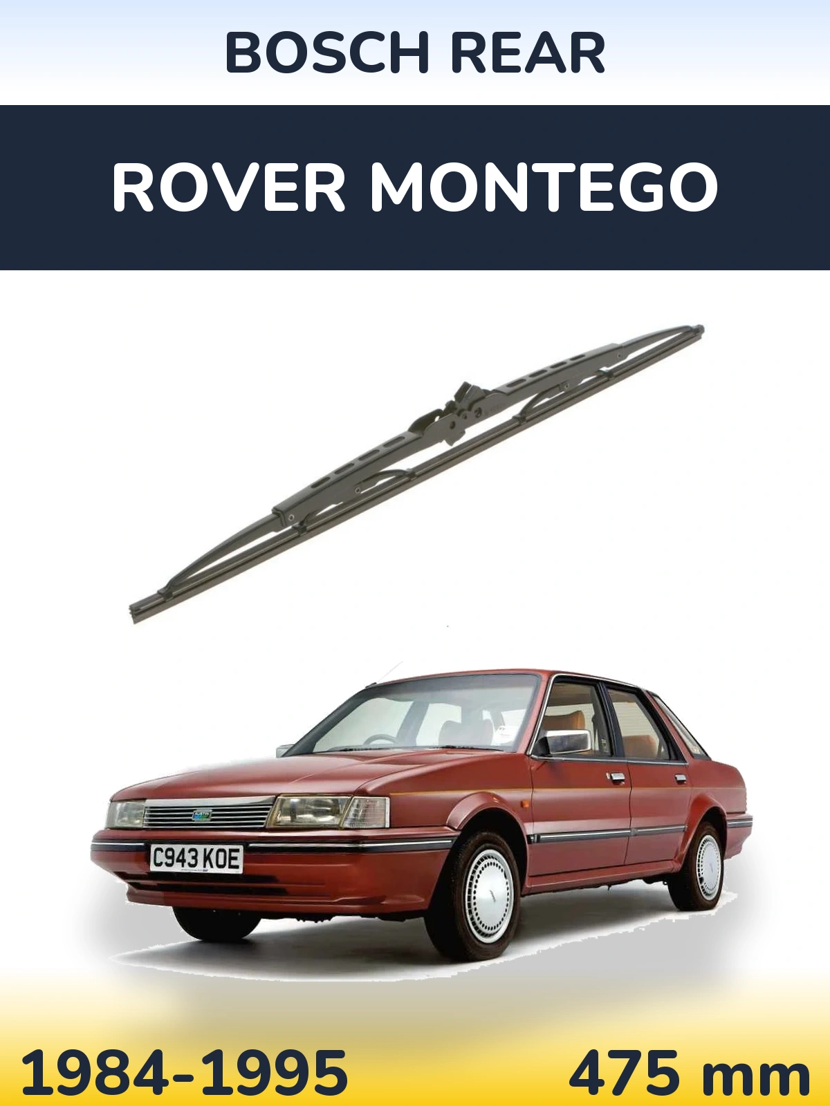 Tylna wycieraczka BOSCH Rear 475 mm do Rover Montego 1984-1995