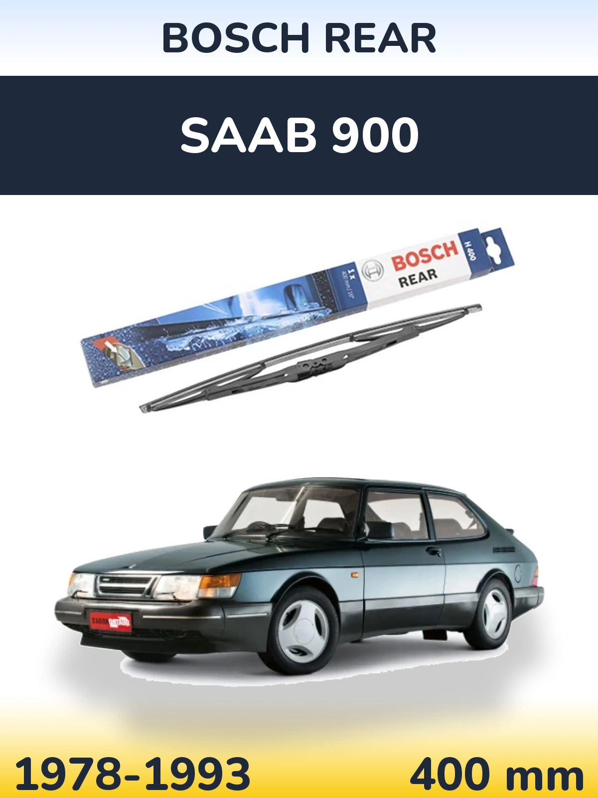 Tylna wycieraczka BOSCH Rear 400 mm do SAAB 900 1978-1993