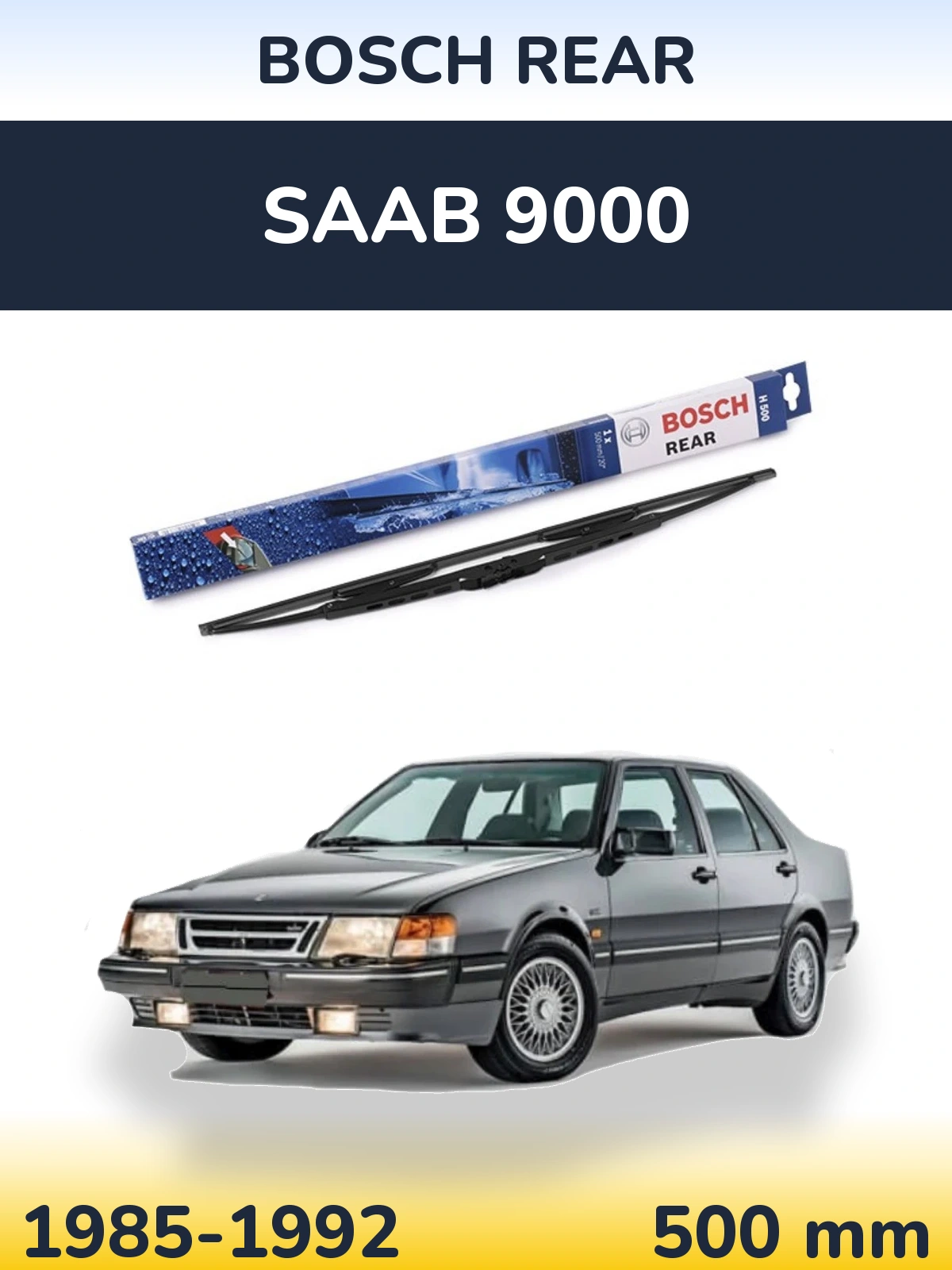 Tylna wycieraczka BOSCH Rear 500 mm do SAAB 9000 1985-1992