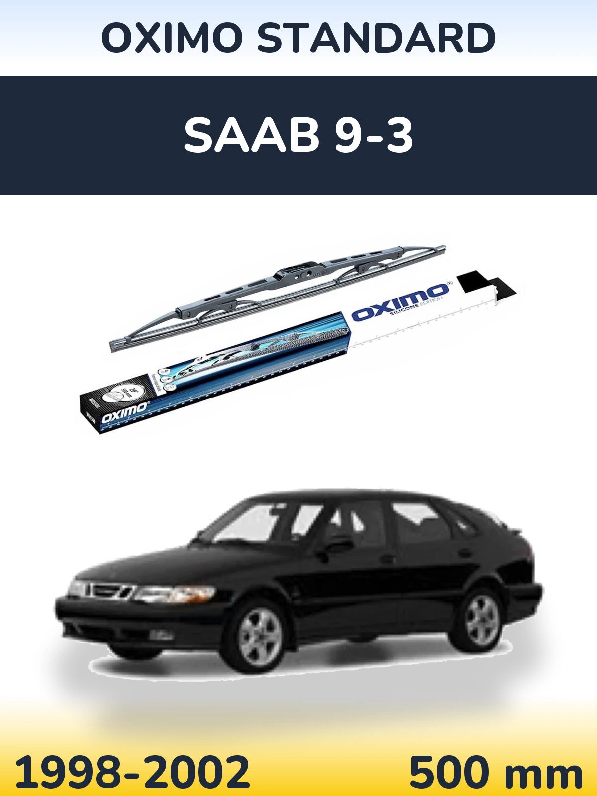 Tylna wycieraczka Oximo Standard 500 mm do SAAB 9-3 1998-2002