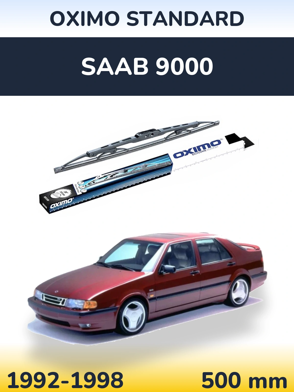 Tylna wycieraczka Oximo Standard 500 mm do SAAB 9000 1992-1998