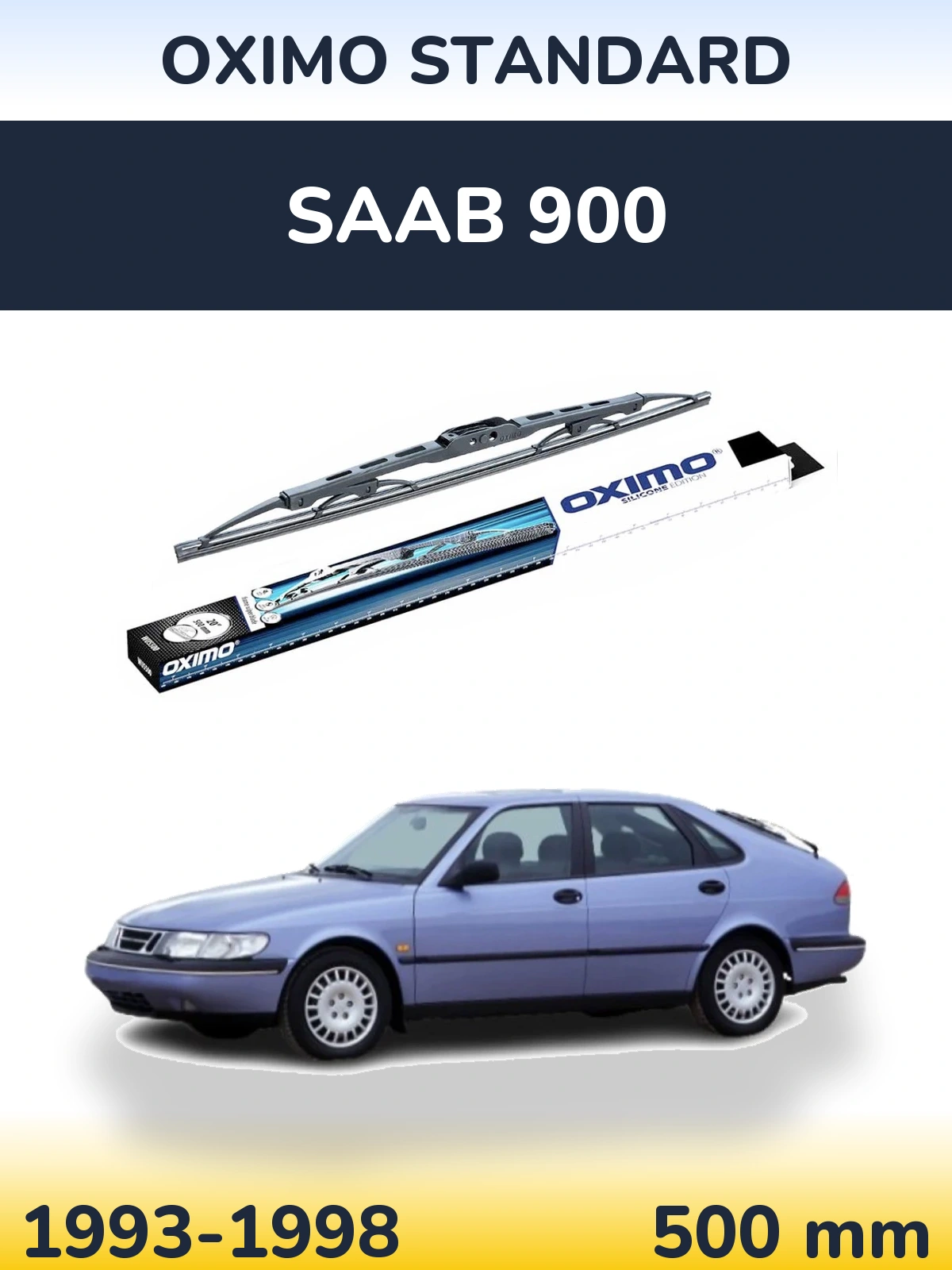 Tylna wycieraczka Oximo Standard 500 mm do SAAB 900 1993-1998
