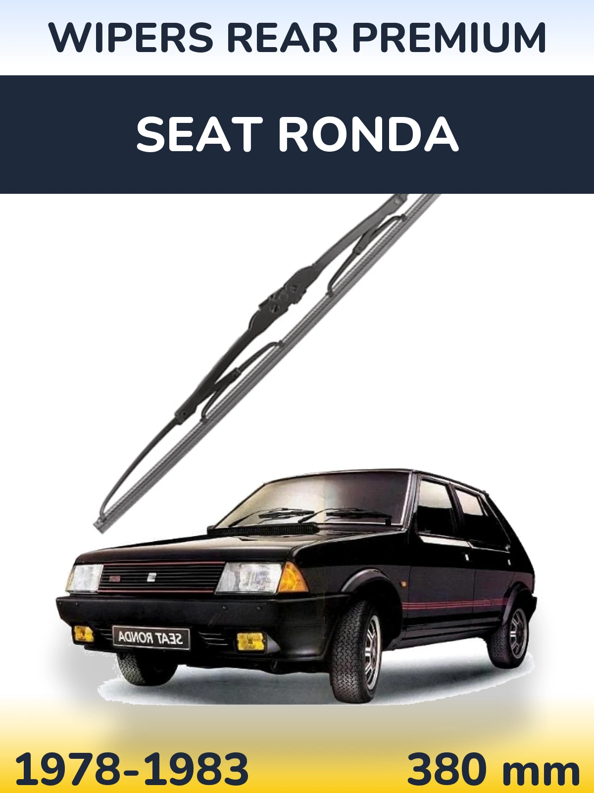 Tylna wycieraczka WIPERS REAR PREMIUM 380 mm do SEAT Ronda 1978-1983